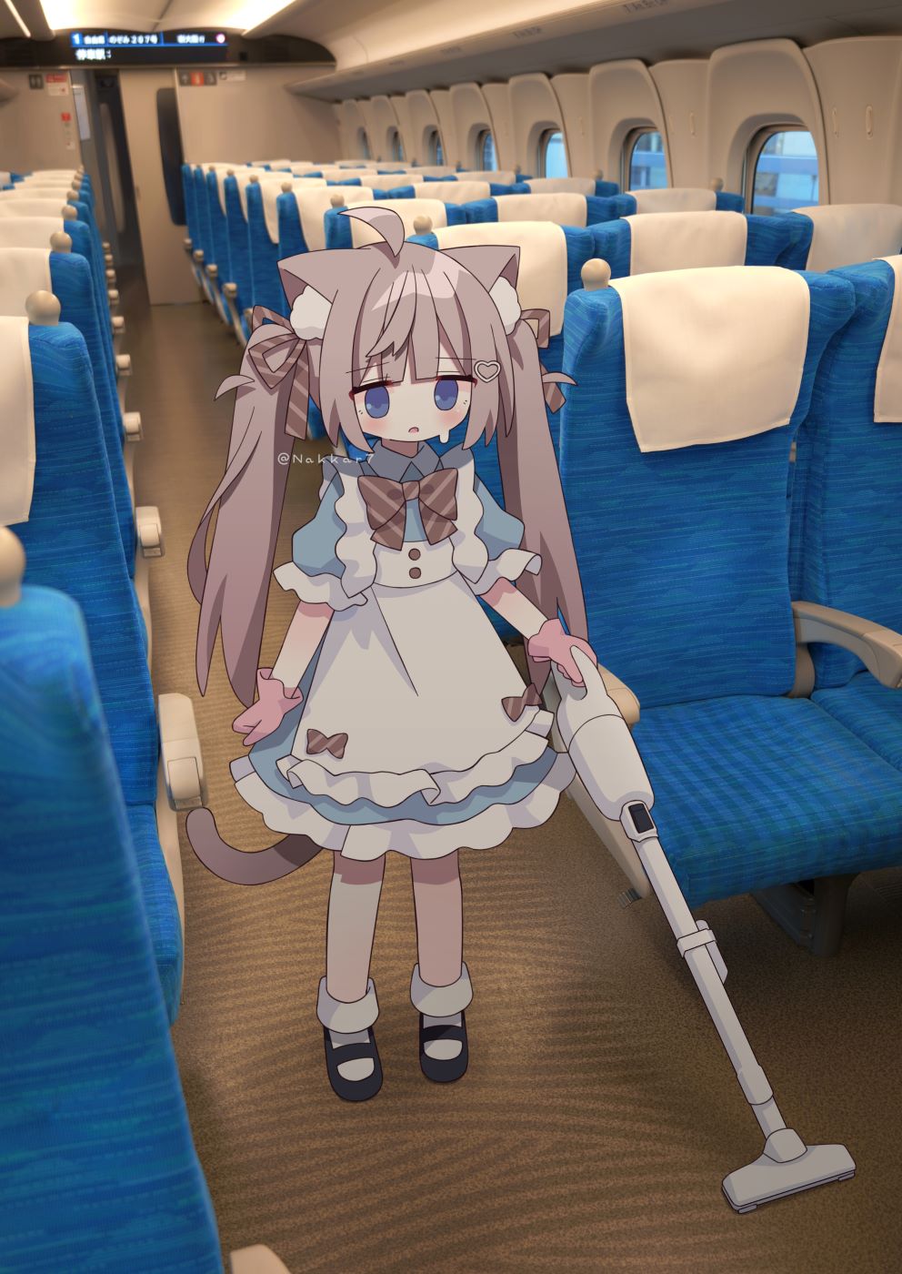 pixiv,猫娘,二次元,绘画,壁纸,美少女