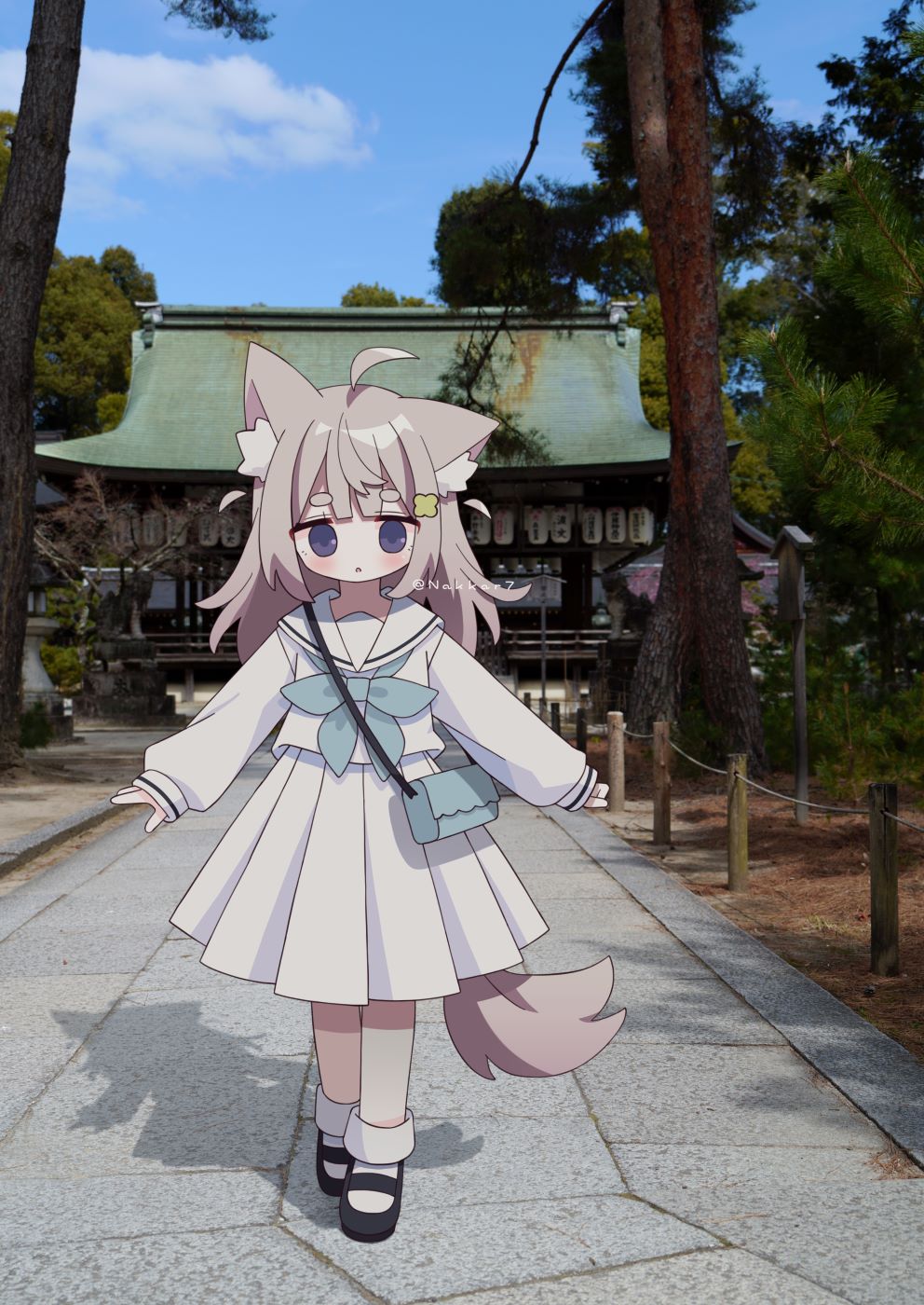 pixiv,猫娘,二次元,绘画,壁纸,美少女