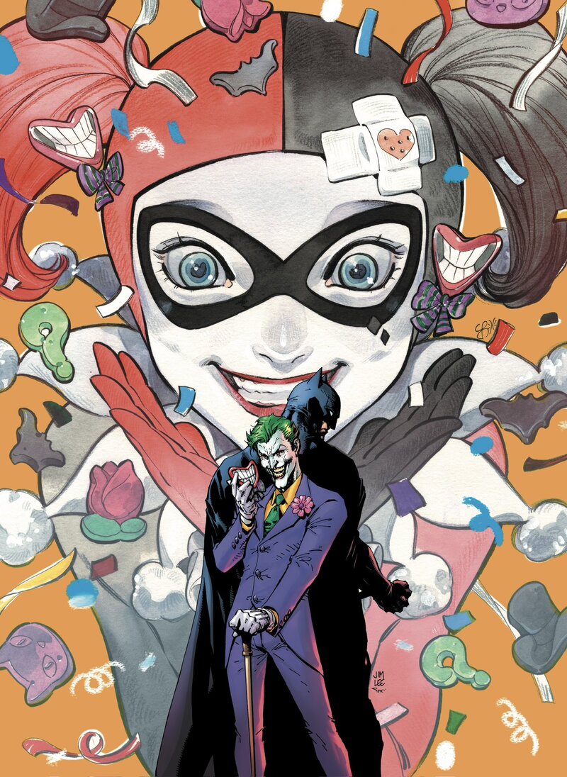 DC,DC漫画,美漫,超级英雄,小丑女,蝙蝠侠,小丑,美图,壁纸,绘画