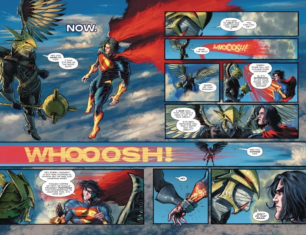 DC,DC漫画,美漫,漫画,动漫,绝对宇宙,绝对超人,超人,鹰侠,绘画