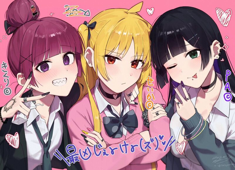 孤独摇滚,伊地知星歌,广井菊里,音戏ALTO,动漫壁纸,动漫美图,美图,壁纸,绘画,二次元