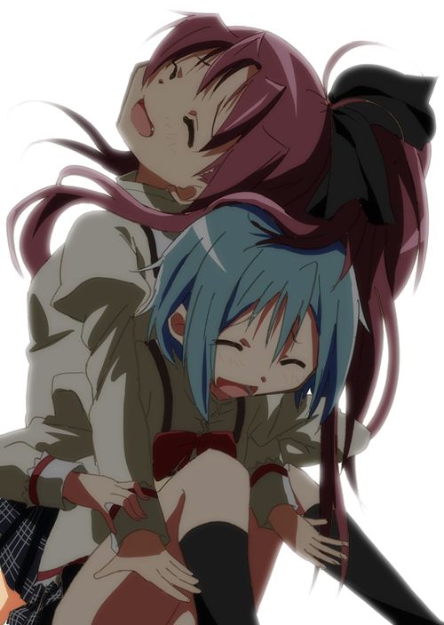 魔法少女小圆,魔法少女,美树沙耶香,佐仓杏子,美图,壁纸,绘画,插画,动漫壁纸,动漫美图