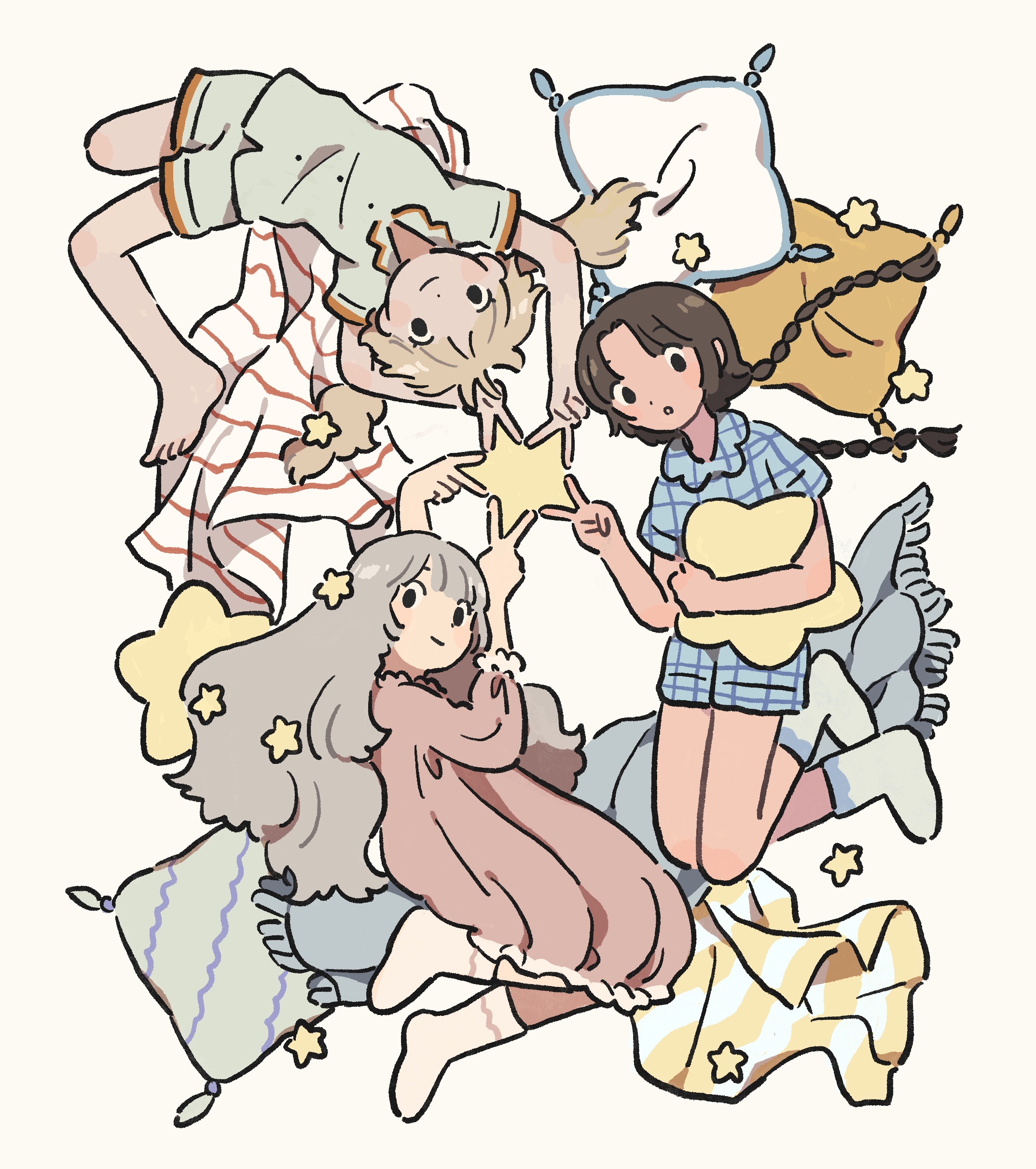 pixiv,二次元,绘画,壁纸,线条,简约,美少女