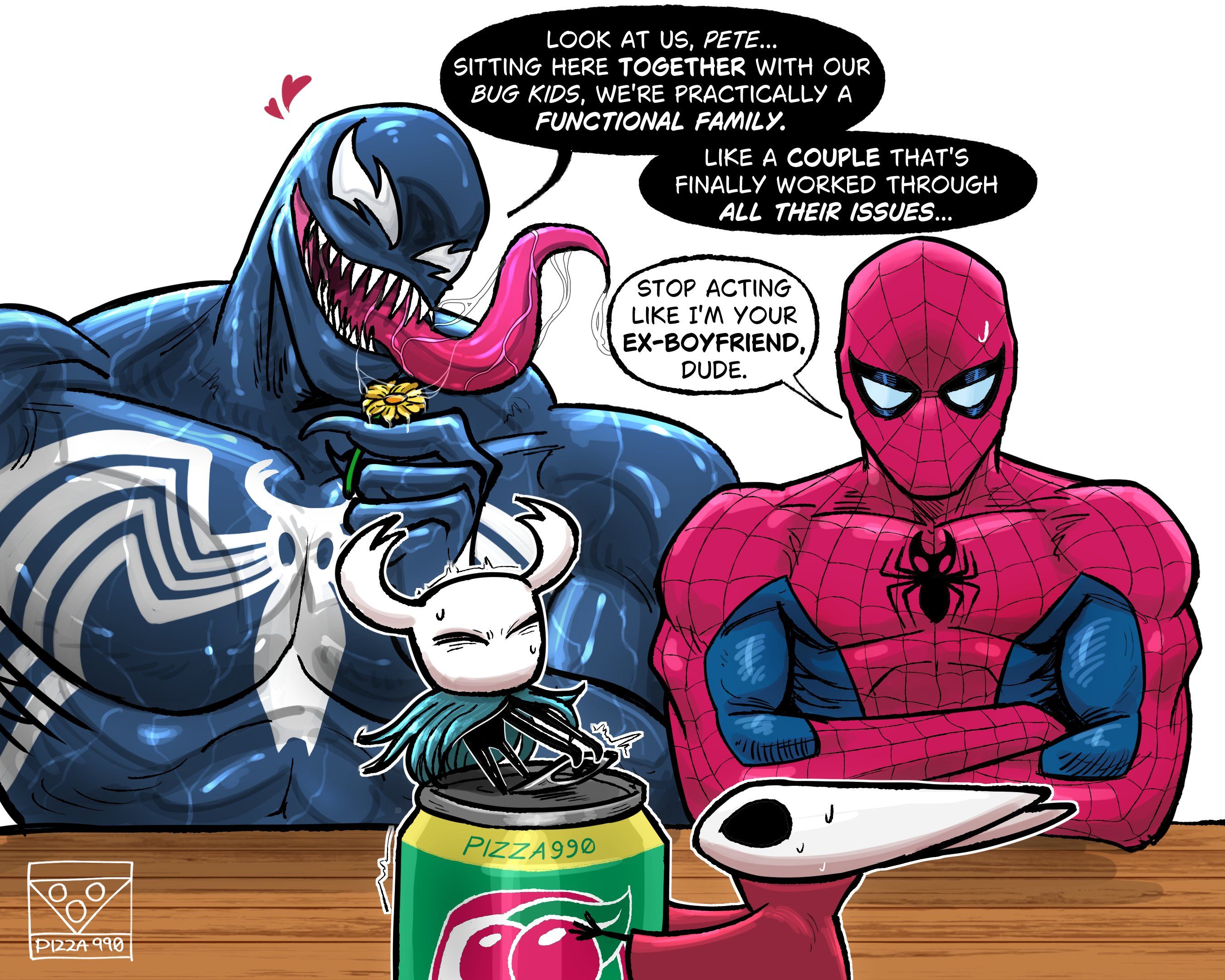 漫威,漫威漫画,空洞骑士,丝之歌,美图,动漫美图,蜘蛛侠,毒液,大黄蜂,小骑士