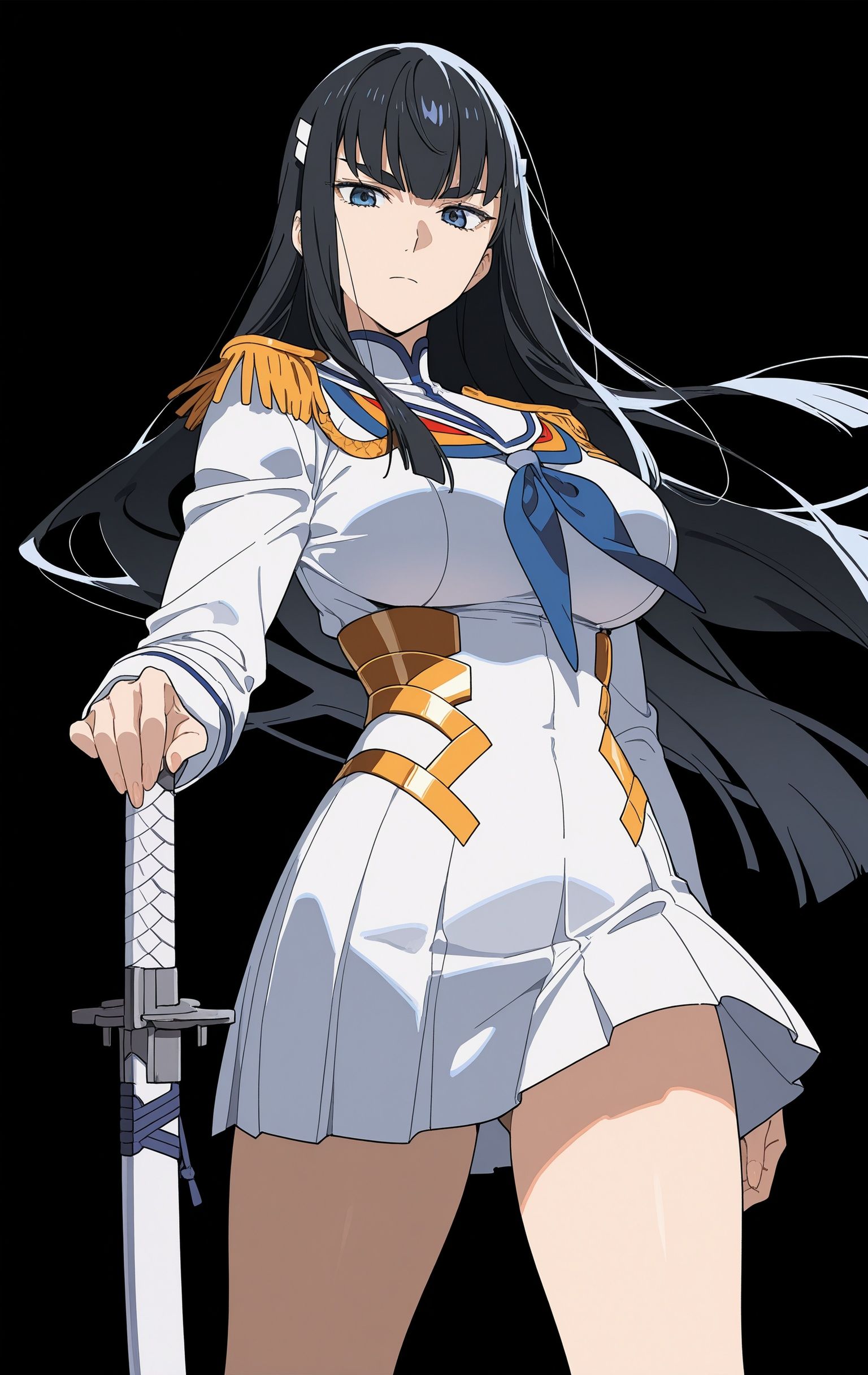 鬼龙院皐月,AI绘图,斩服少女