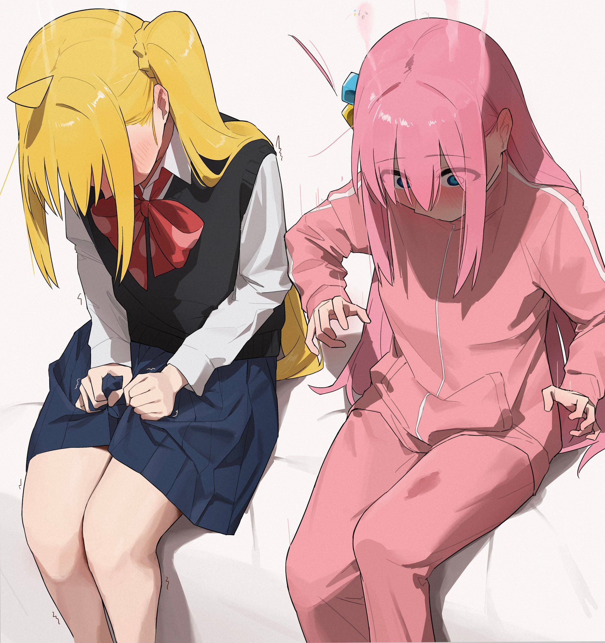 孤独摇滚,后藤一里,伊地知虹夏,美图,壁纸,绘画,插画,结束乐队,动漫壁纸,动漫美图