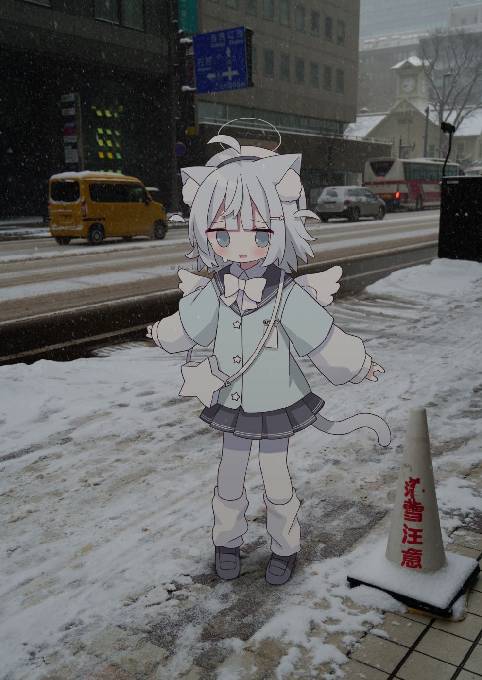 pixiv,猫娘,二次元,绘画,壁纸,美少女