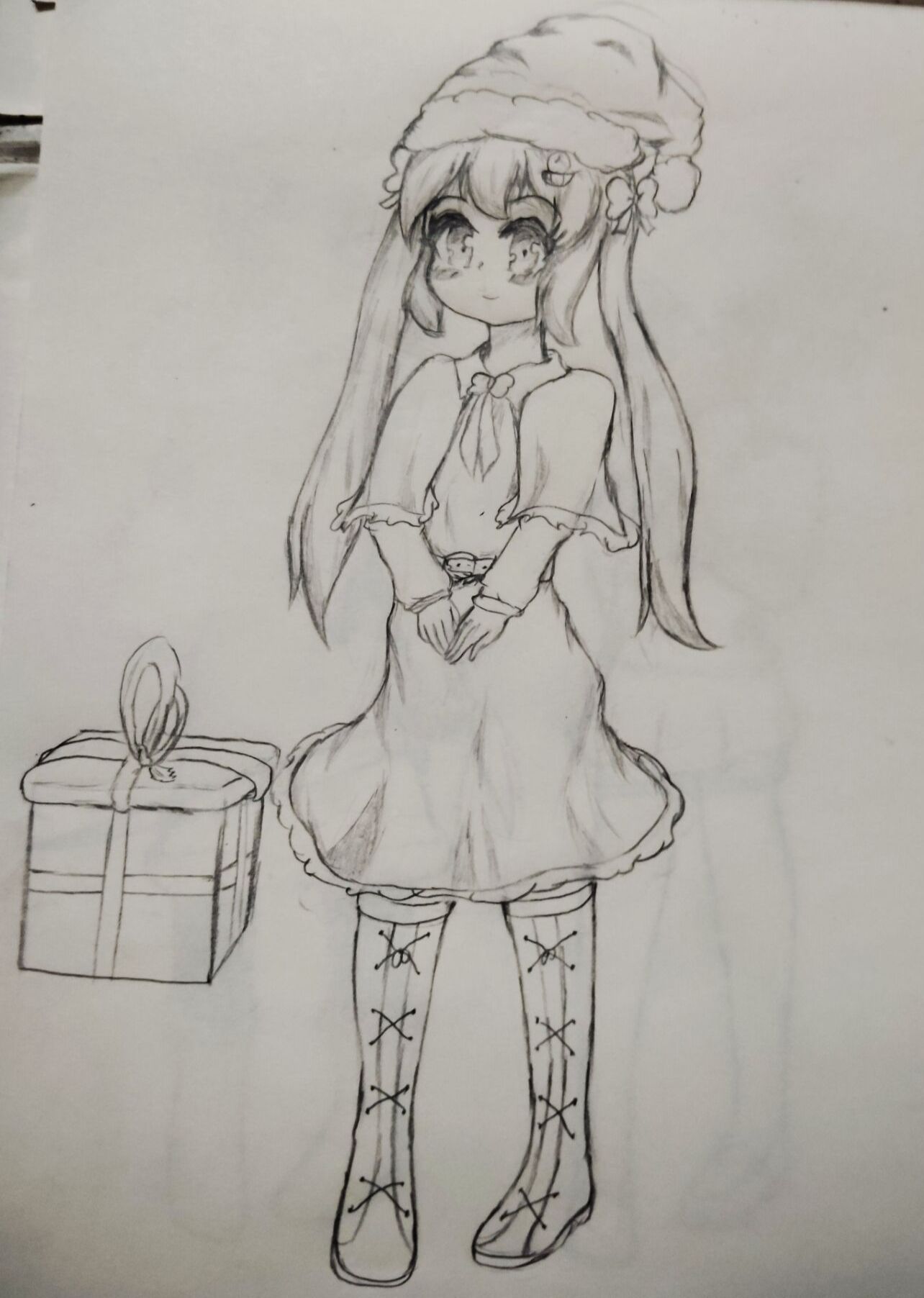 绘画,绘画练习,圣诞节