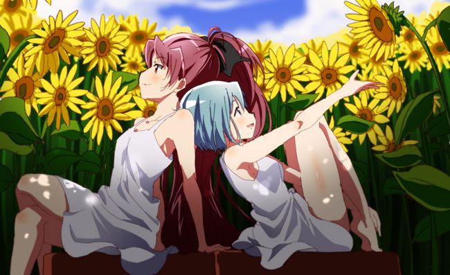 魔法少女小圆,魔法少女,美树沙耶香,佐仓杏子,美图,壁纸,绘画,动漫美图,动漫壁纸,二次元