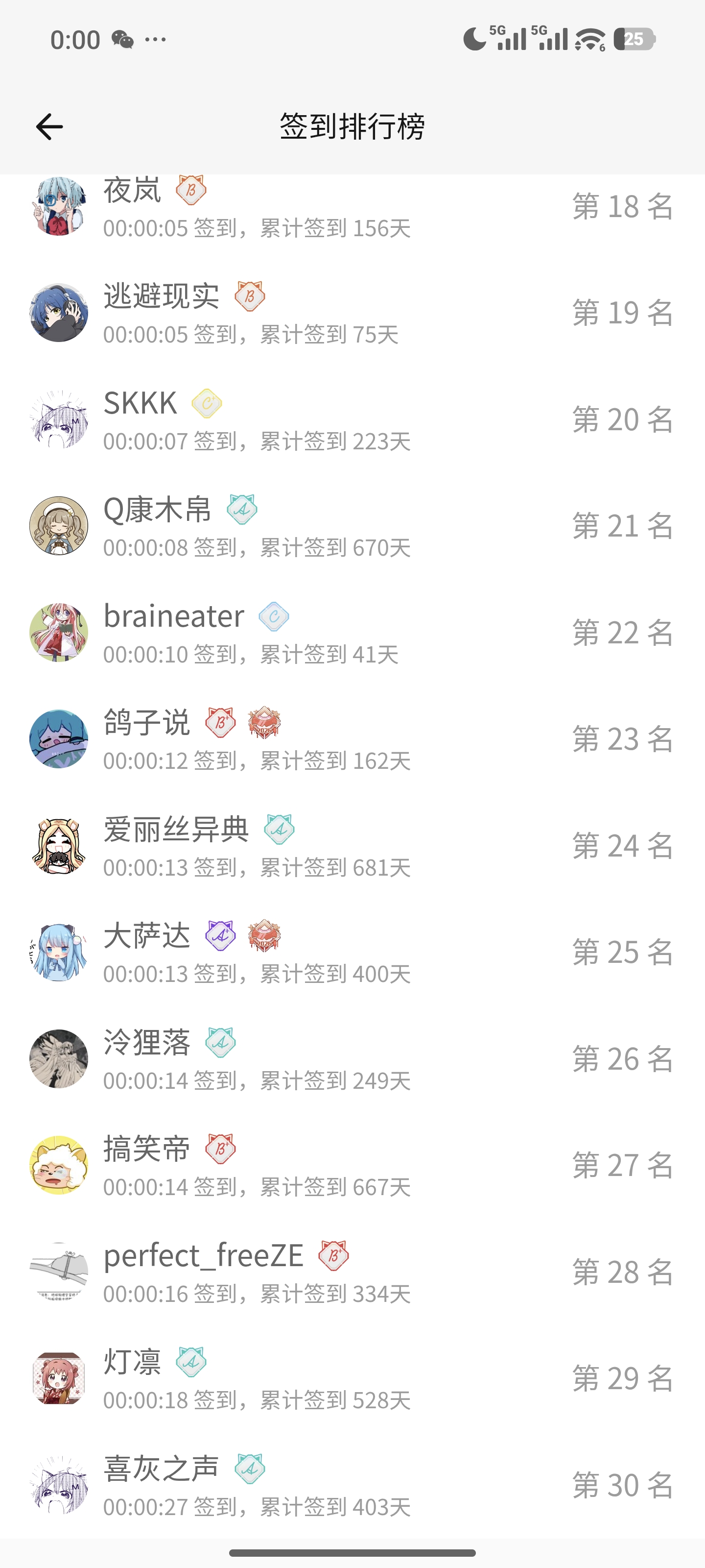 签到,完成,任务,排名