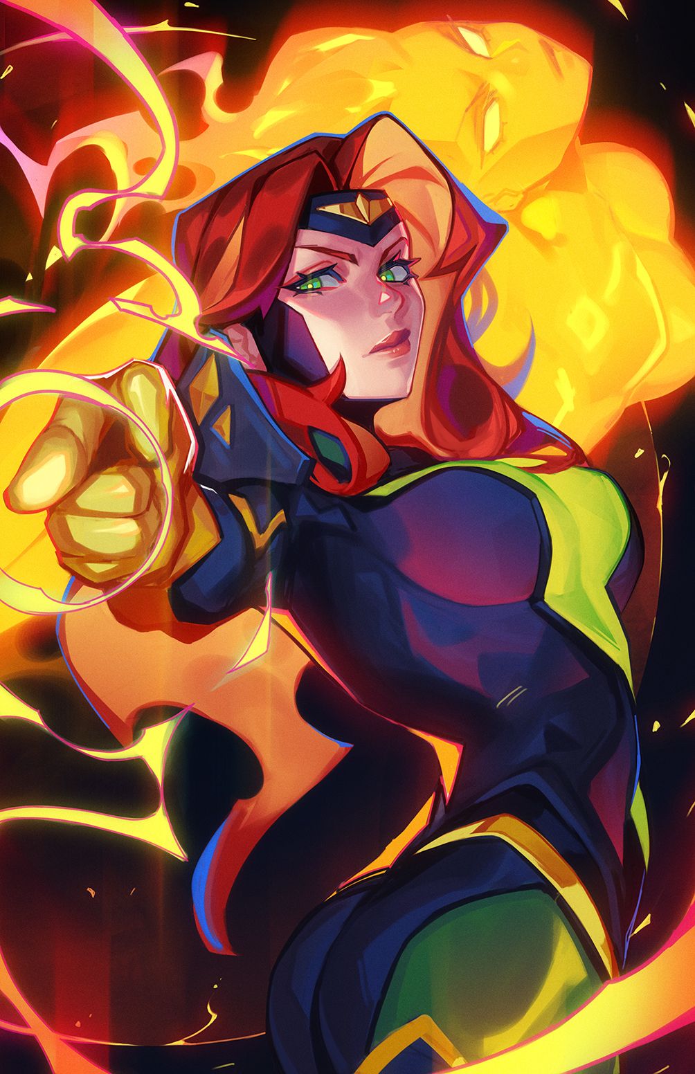 漫威,漫威漫画,美漫,超级英雄,凤凰女,X战警,美图,壁纸,绘画,插画