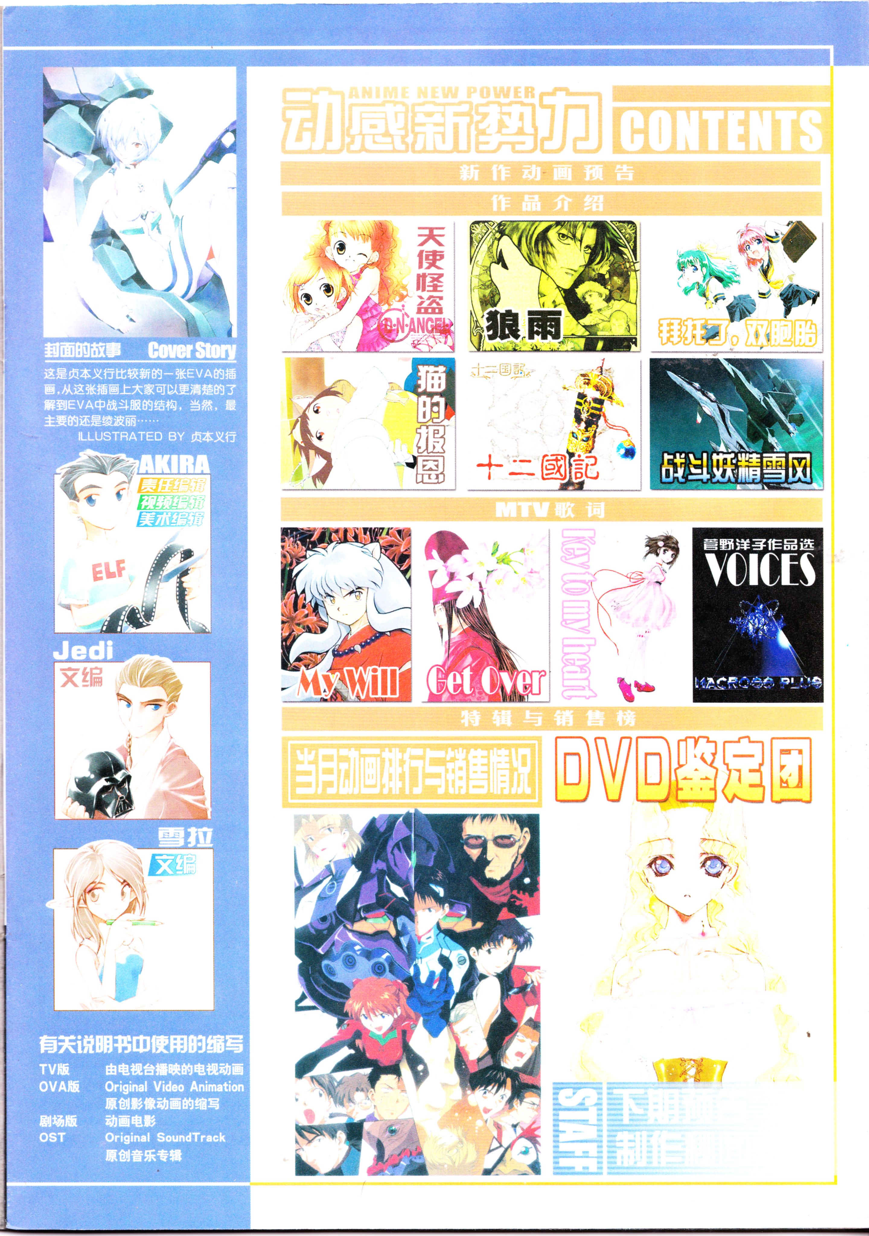 动感新势力,番剧推荐,动漫杂志,EVA,新世纪福音战士,经典老番