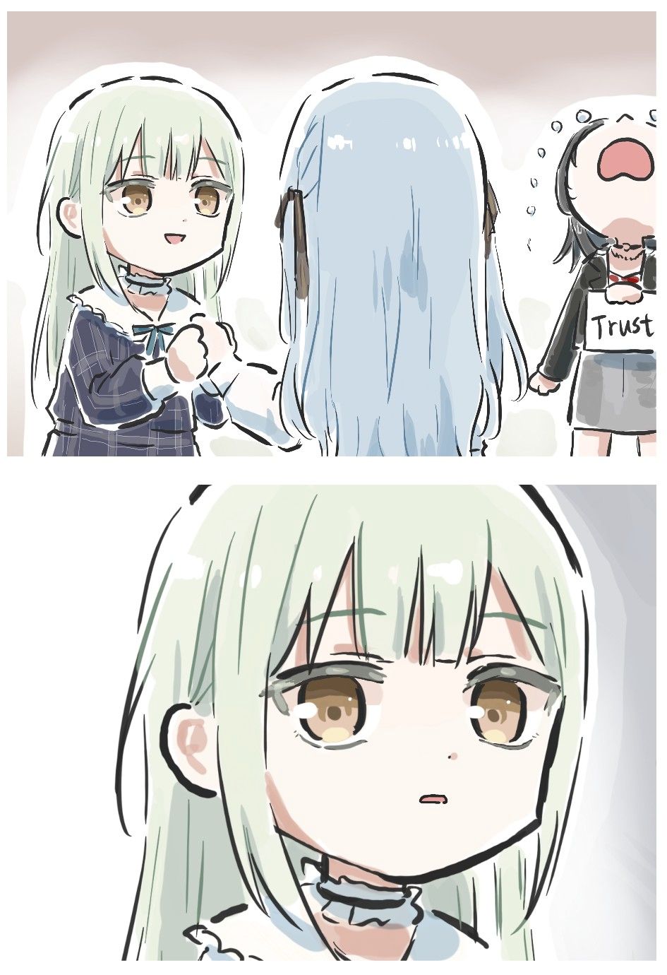 邦邦,BANGDREAM,MyGO,AveMujica,颂乐人偶,迷途之子,漫画,搞笑,小漫画,绘画,插画,推特,画师推荐