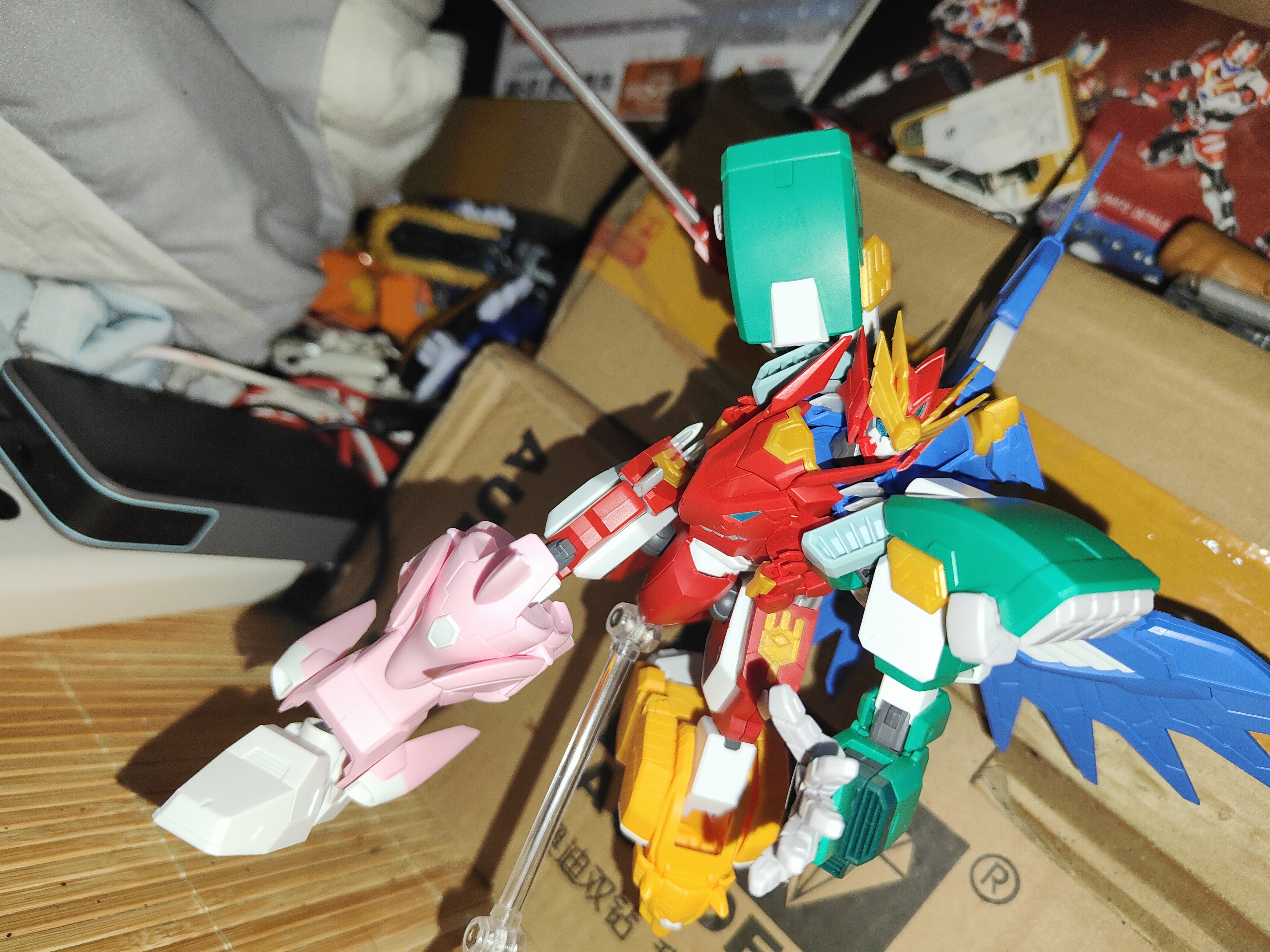 模型手办,机甲,战队红战士在异世界当冒险者