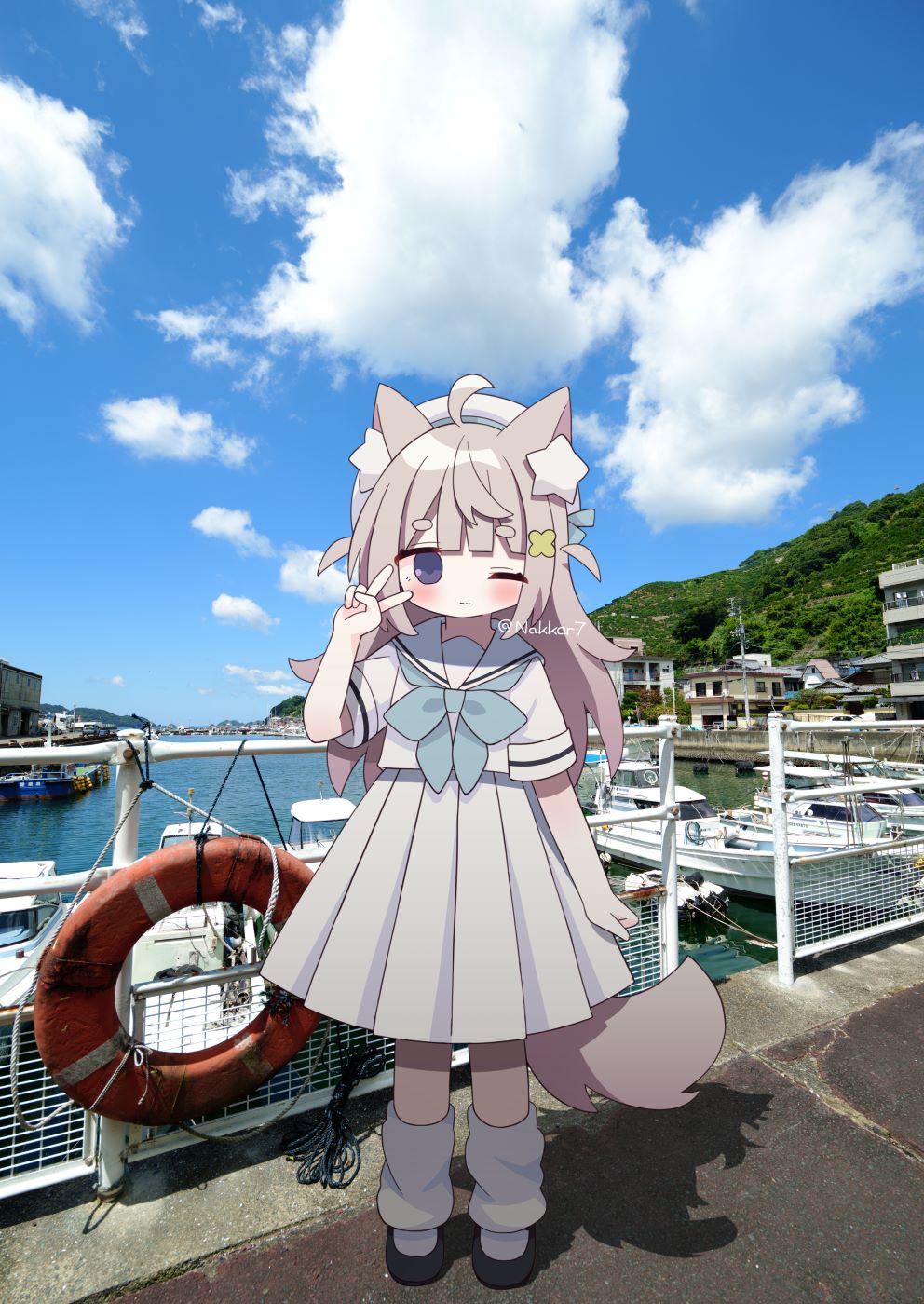 pixiv,二次元,绘画,壁纸,猫娘,美少女