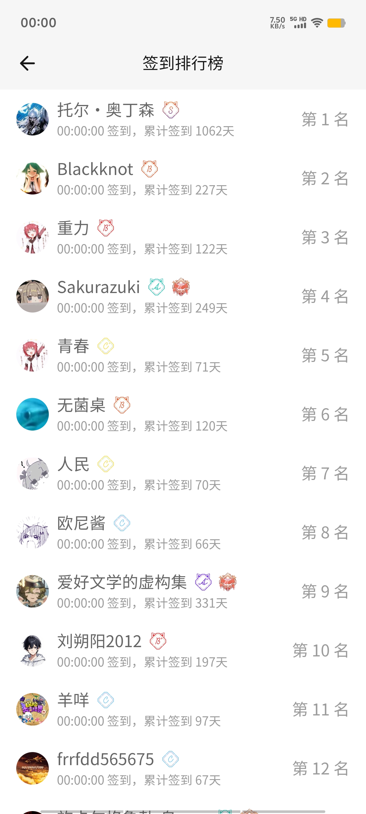 签到,每日签到,签到排行榜,随缘签到