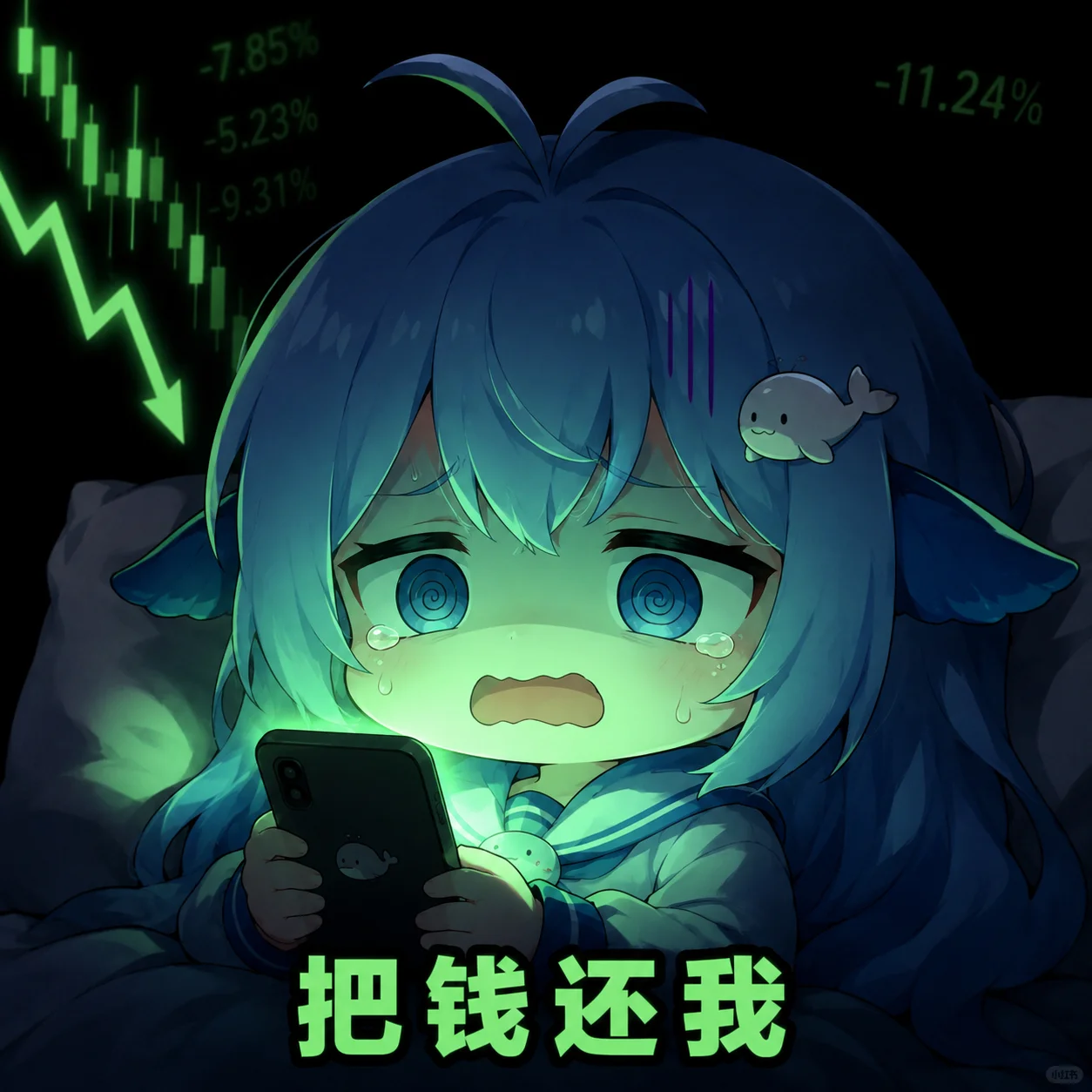 deepseek,表情包,鲸鱼娘