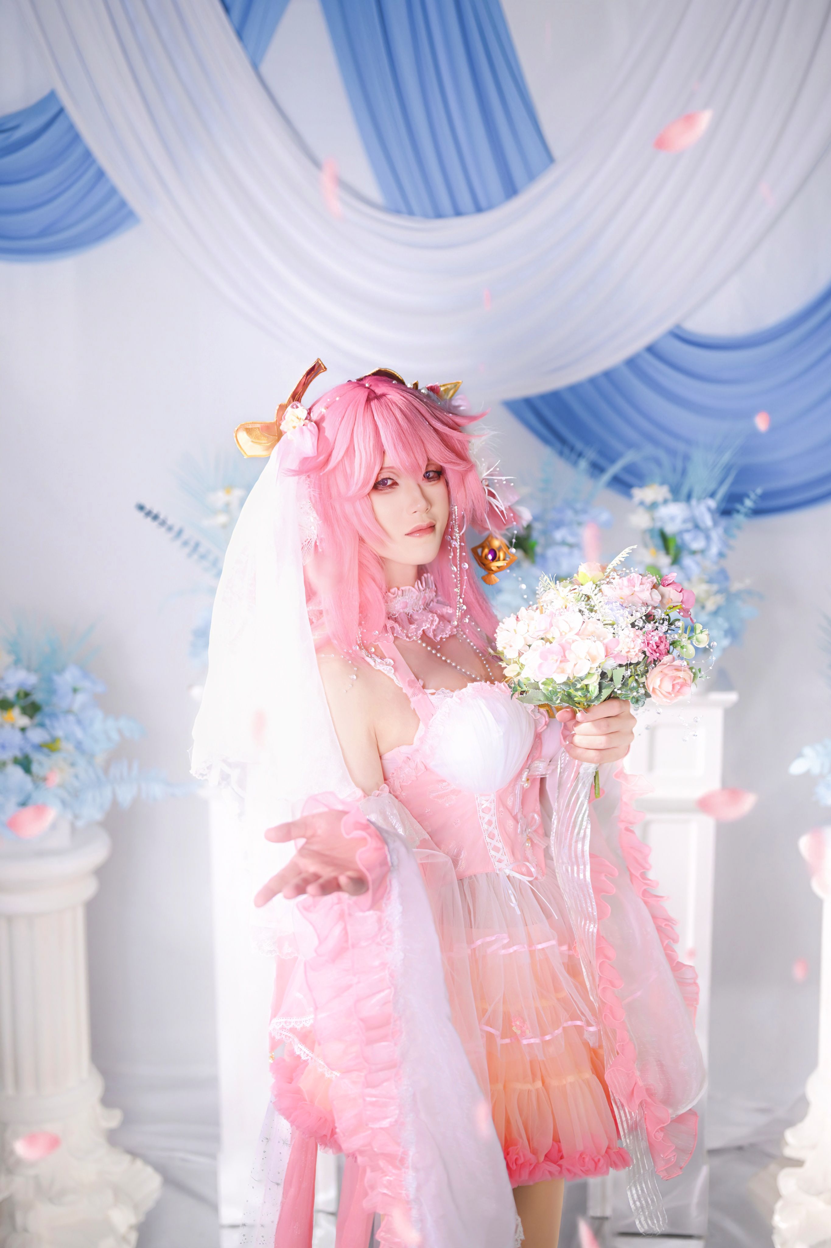 原神,原神COS,八重神子COS,花嫁