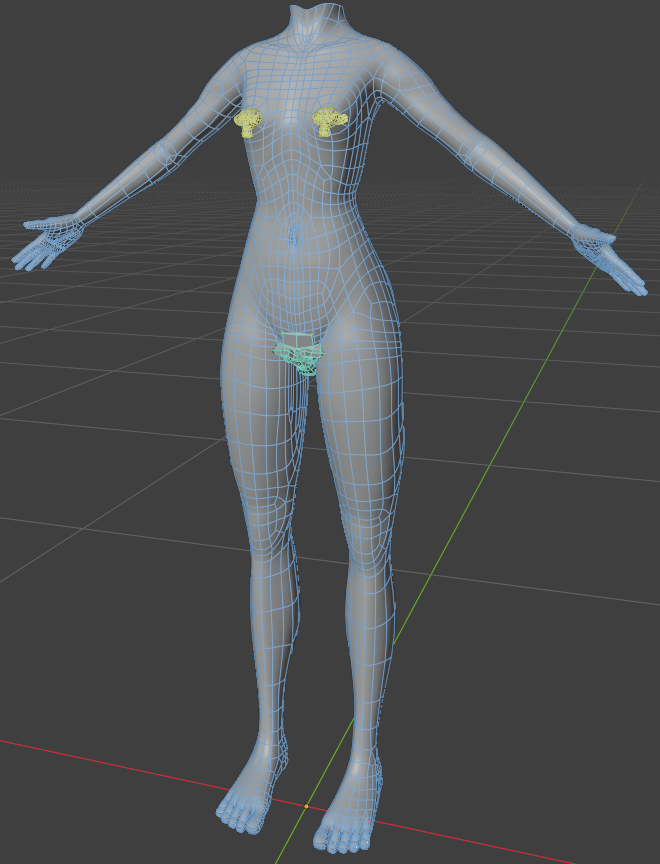 3D模型,素体,blender