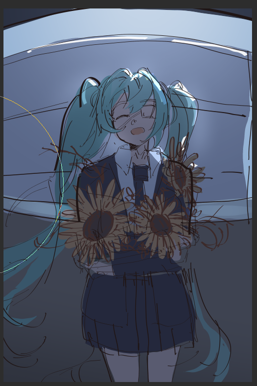 绘画,画画,绘画创作,初音未来