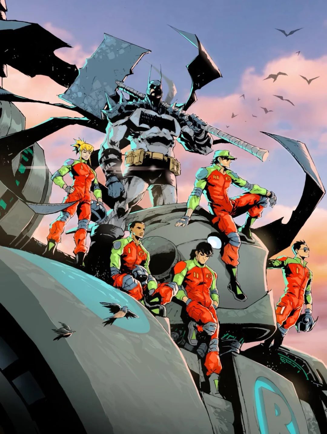 DC,DC漫画,漫画,动漫,ACG,绝对蝙蝠侠,蝙蝠侠,罗宾,绘画,封面