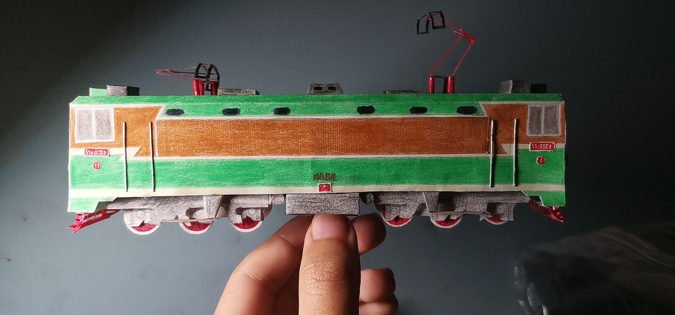 电力机车,纸模型