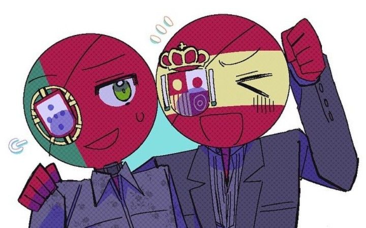 countryhumans,伊比利亚,西班牙,葡萄牙,国拟
