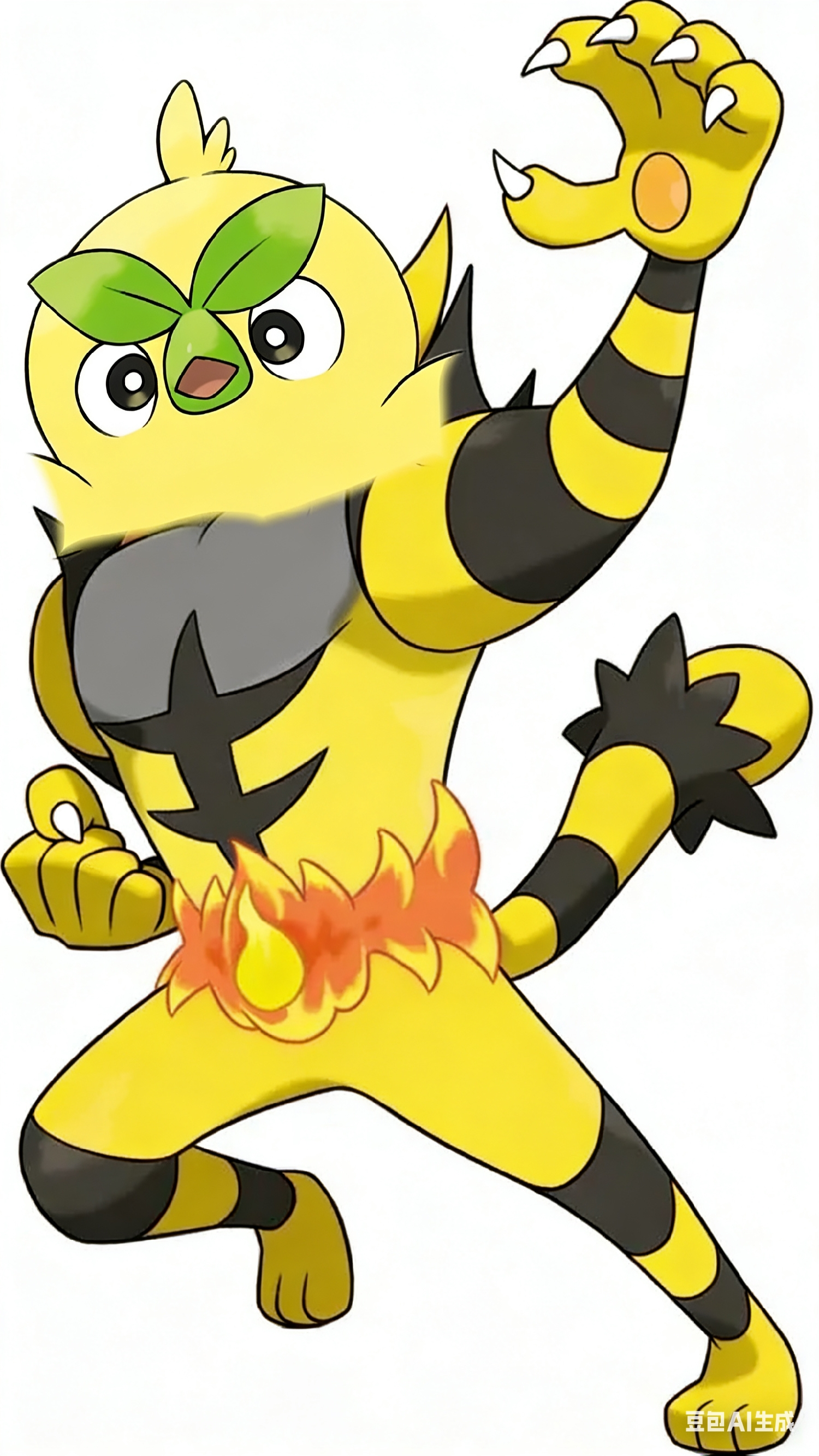 精灵宝可梦,宝可梦,炽焰咆哮虎,风与波