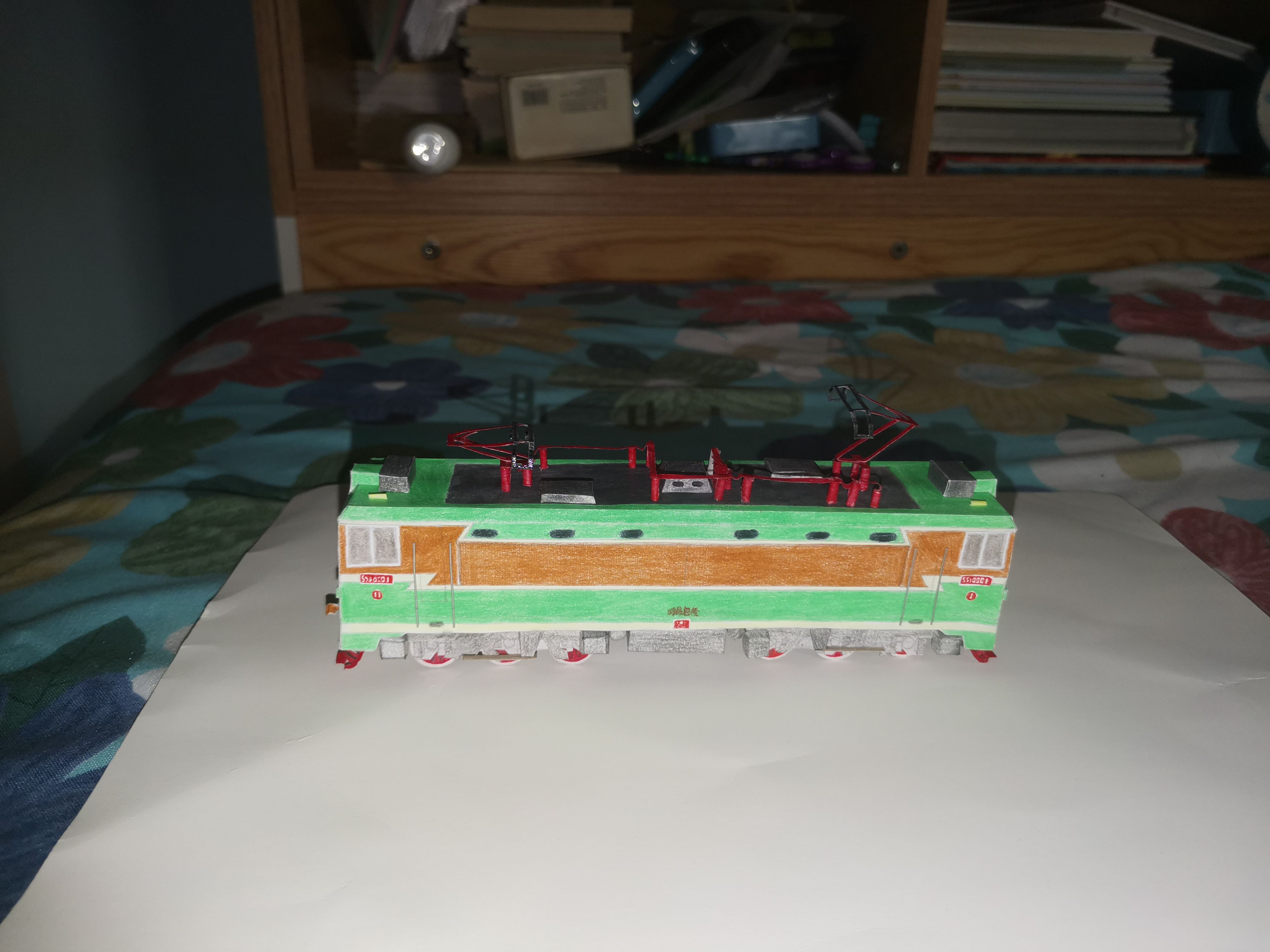 电力机车,纸模型