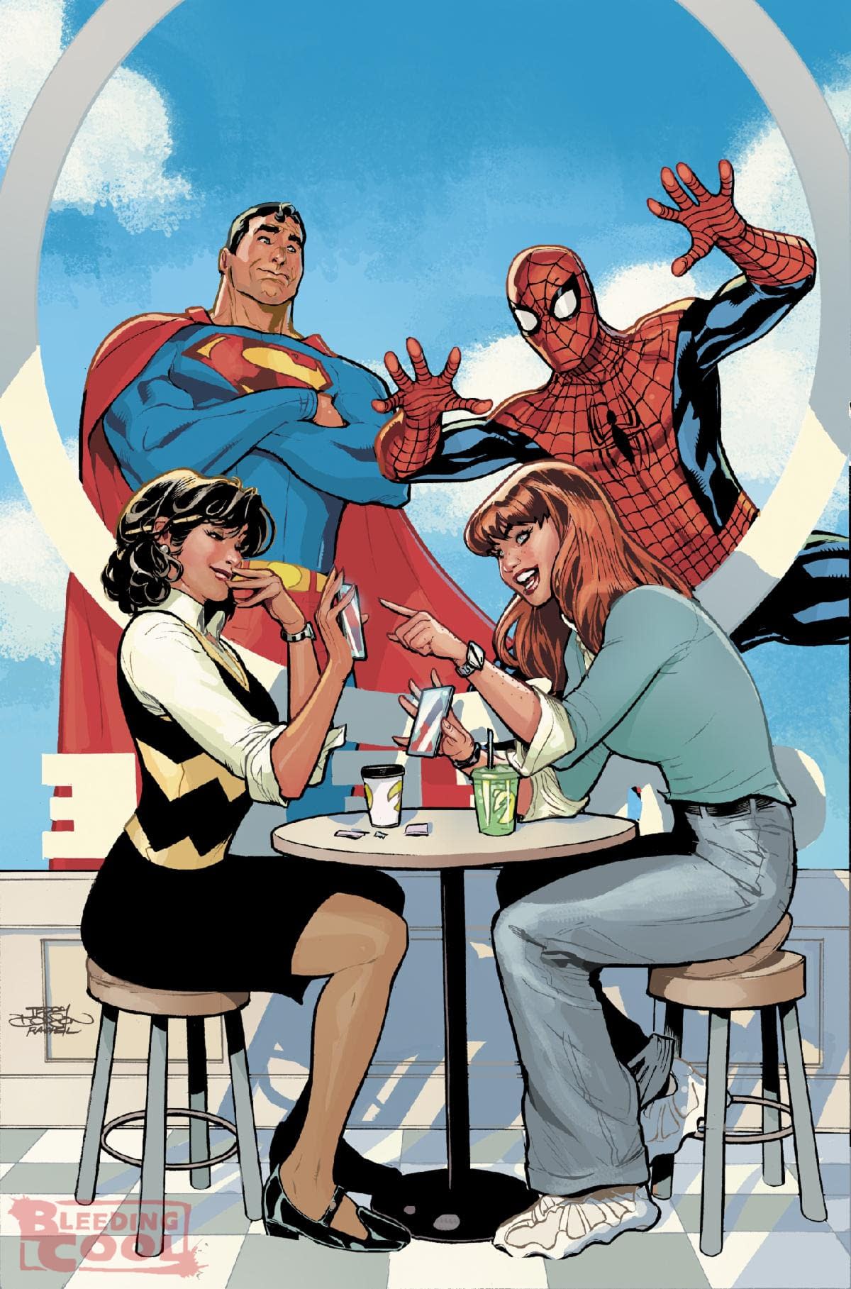 DC,漫威,漫画,美漫,动漫,超级英雄,超人,蜘蛛侠,绘画,ACG