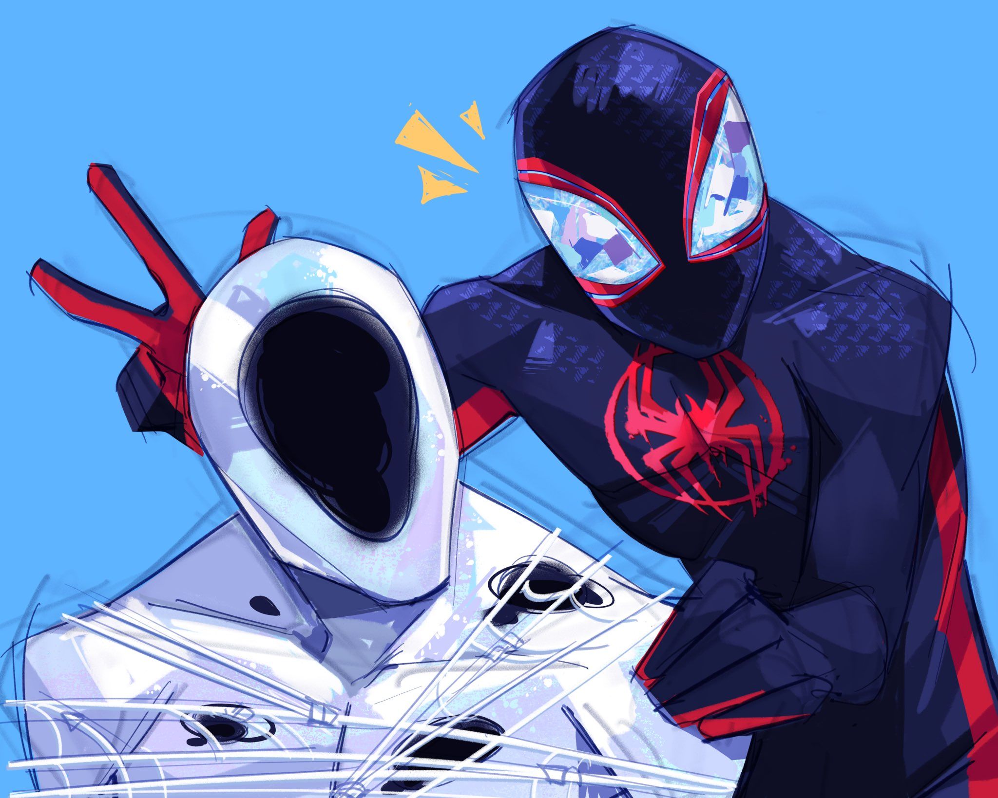 漫威,蜘蛛侠,斑点,蜘蛛侠纵横宇宙,蜘蛛侠平行宇宙,美图,壁纸,绘画,超级英雄,终极蜘蛛侠