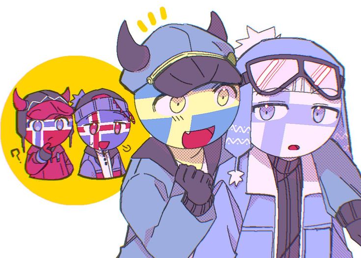 countryhumans,北欧,瑞典,挪威,芬兰,丹麦,冰岛,国拟