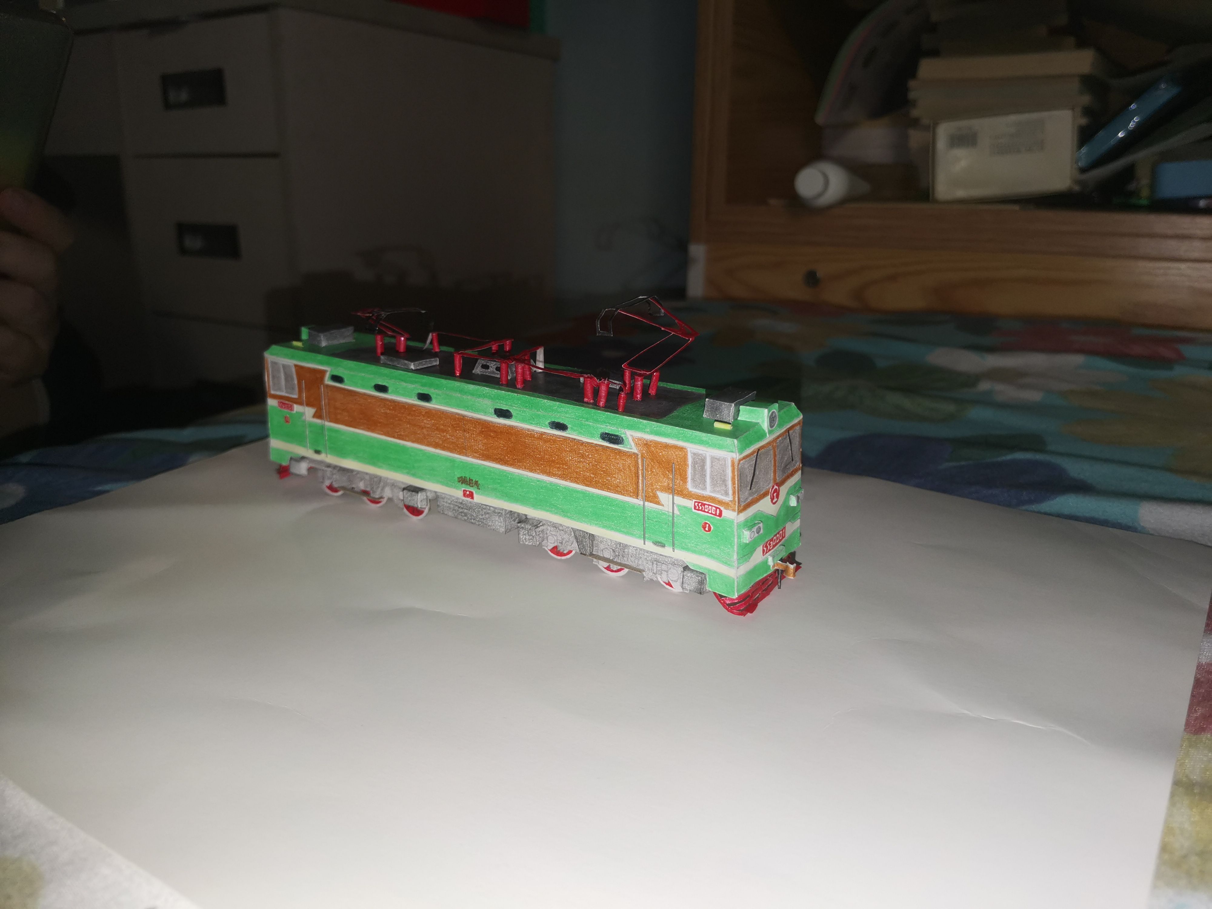 电力机车,纸模型