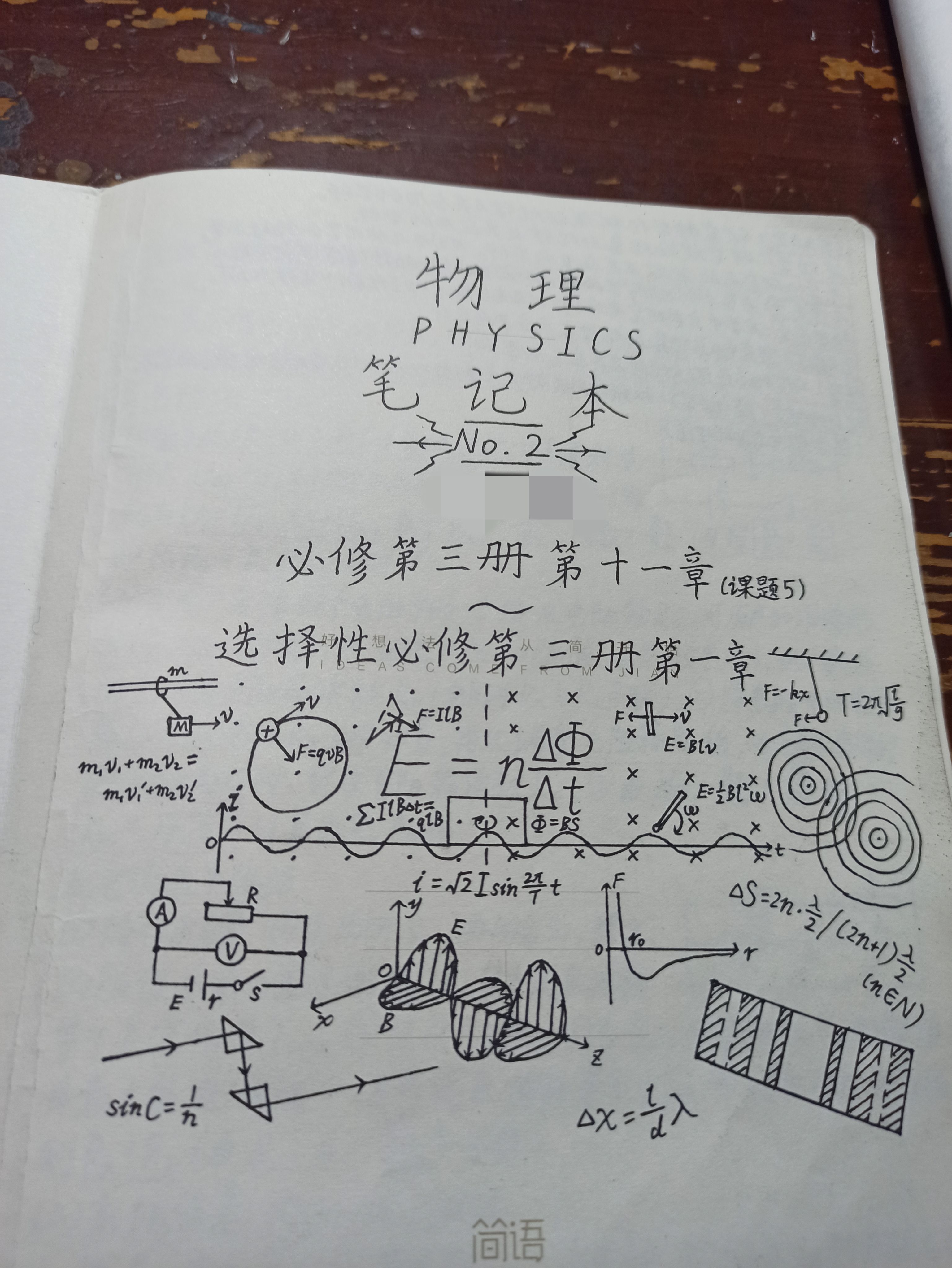 笔记本,封面,纸绘,物理,化学