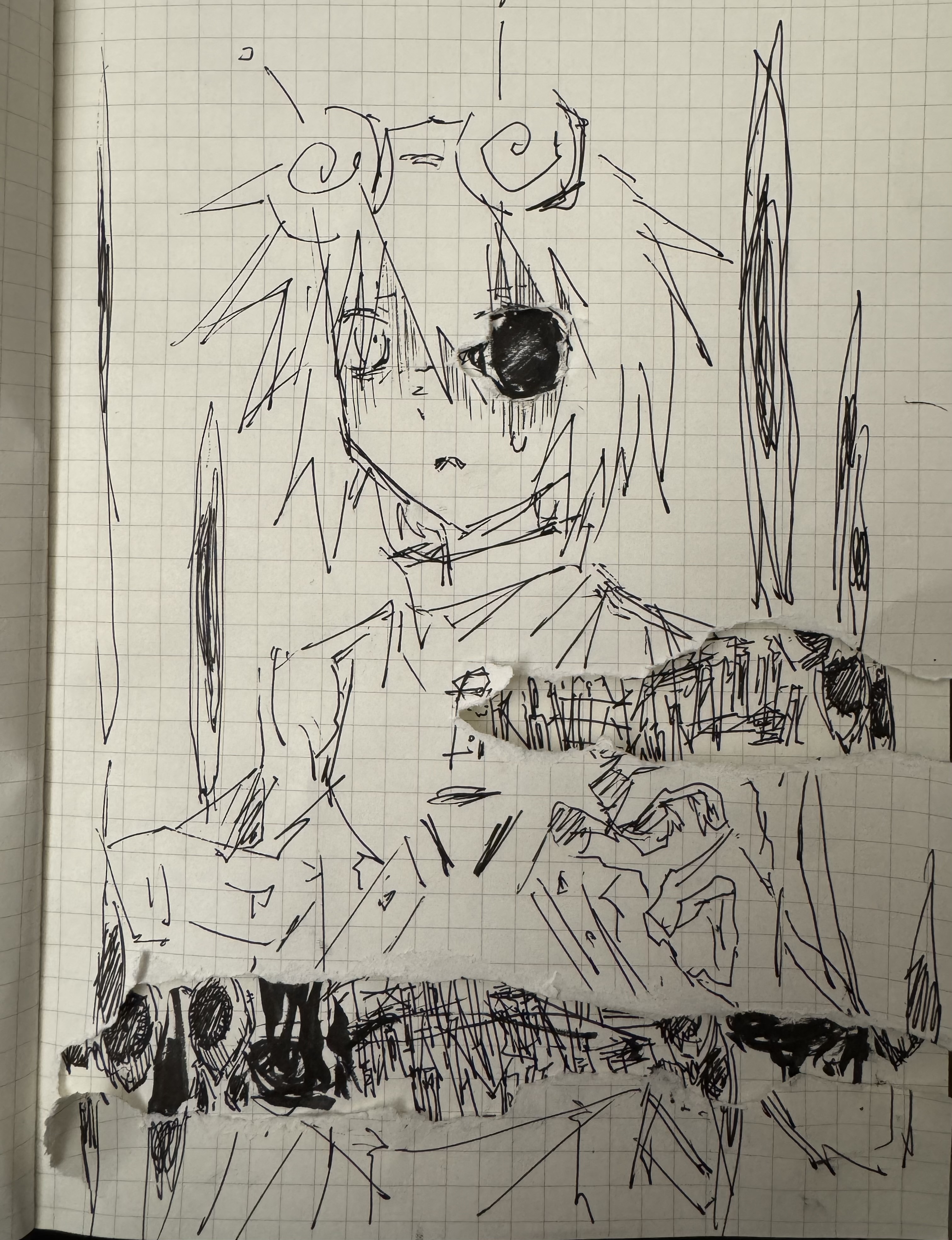 oc,畫畫,水彩,外星人,木星,宇宙,文字拼貼詩