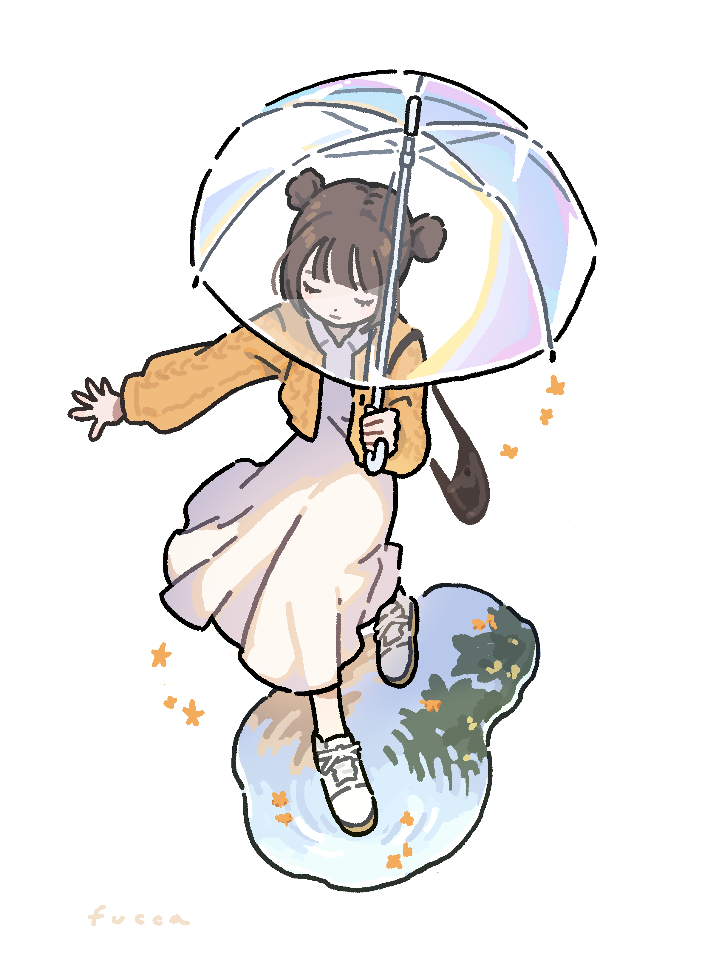 pixiv,二次元,绘画,壁纸,线条,简约,美少女