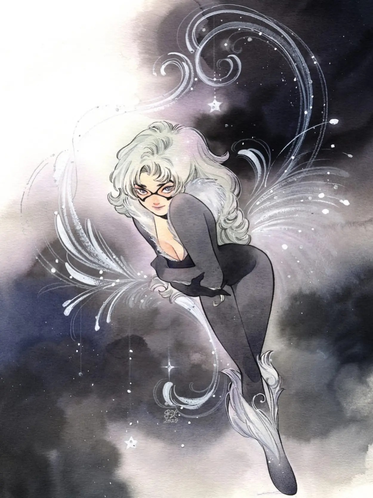 漫威,漫威漫画,美漫,黑猫,超级英雄,美图,壁纸,绘画,插画,复仇者联盟