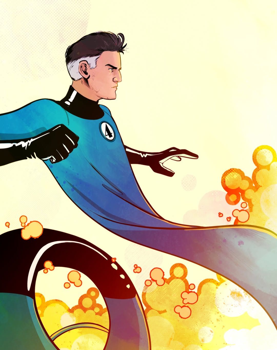 漫威,漫威漫画,美漫,超级英雄,神奇四侠,神奇先生,隐形女侠,绘画,美图,壁纸