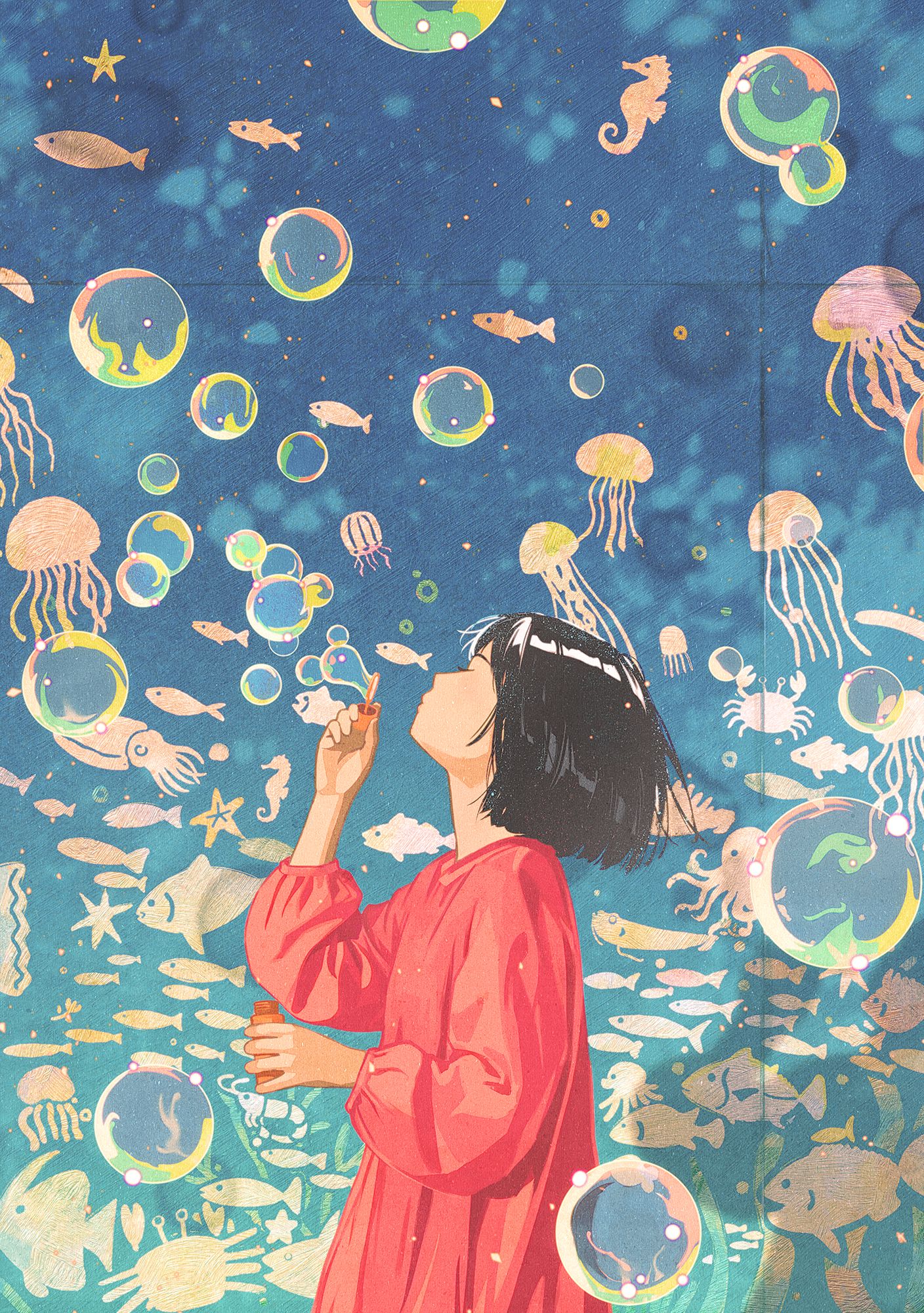 pixiv,二次元,绘画,壁纸,审美提升