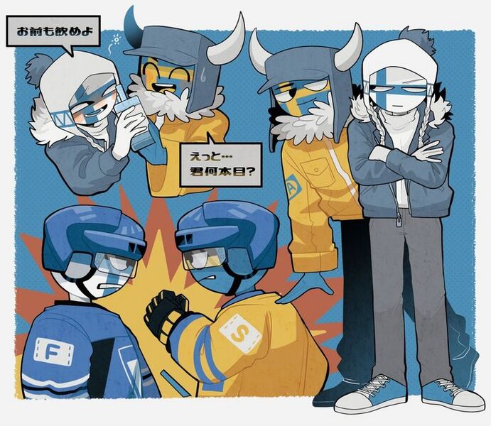 countryhumans,北欧,瑞典,挪威,芬兰,丹麦,冰岛,国拟