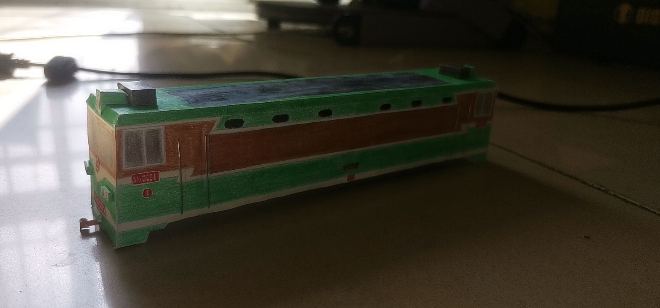 电力机车,纸模型