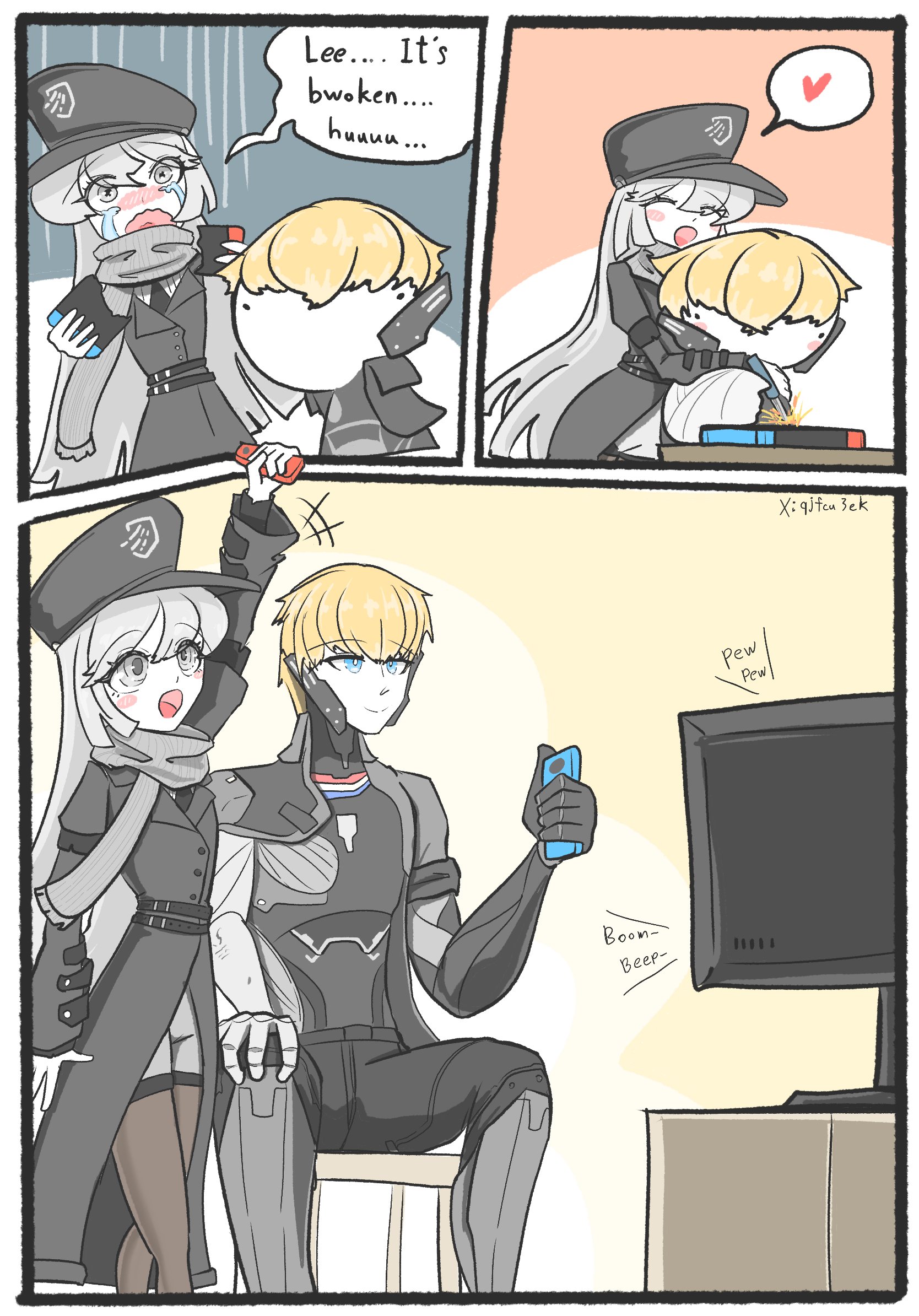 战双帕弥什,漫画,转载,露西亚,丽芙,里,罗塞塔,比安卡,薇拉,万事