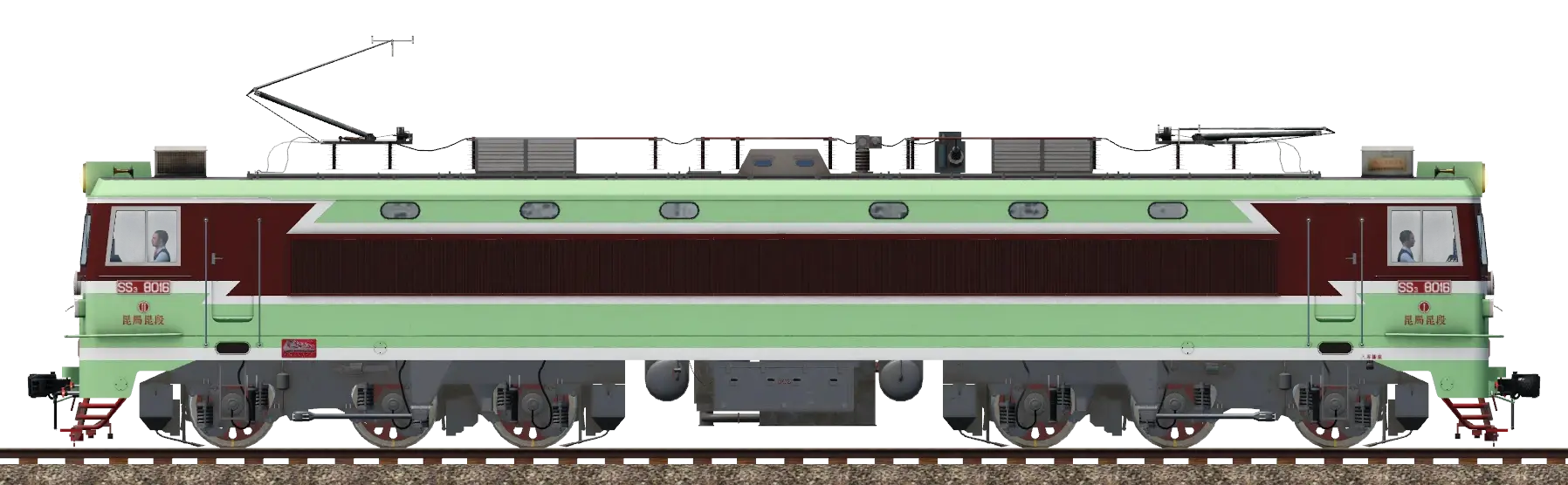 电力机车,纸模型