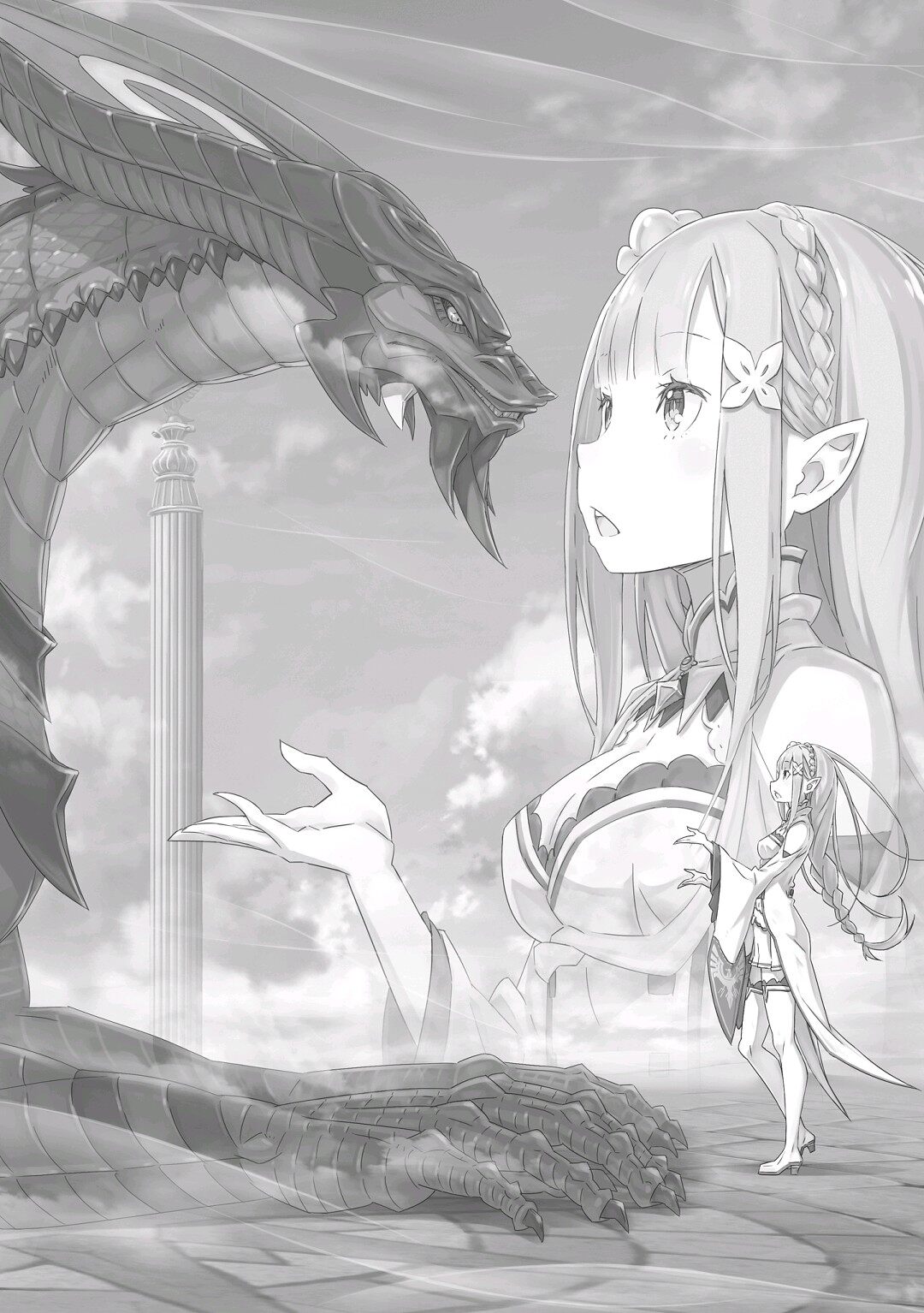 轻小说,从零开始的异世界生活,插画