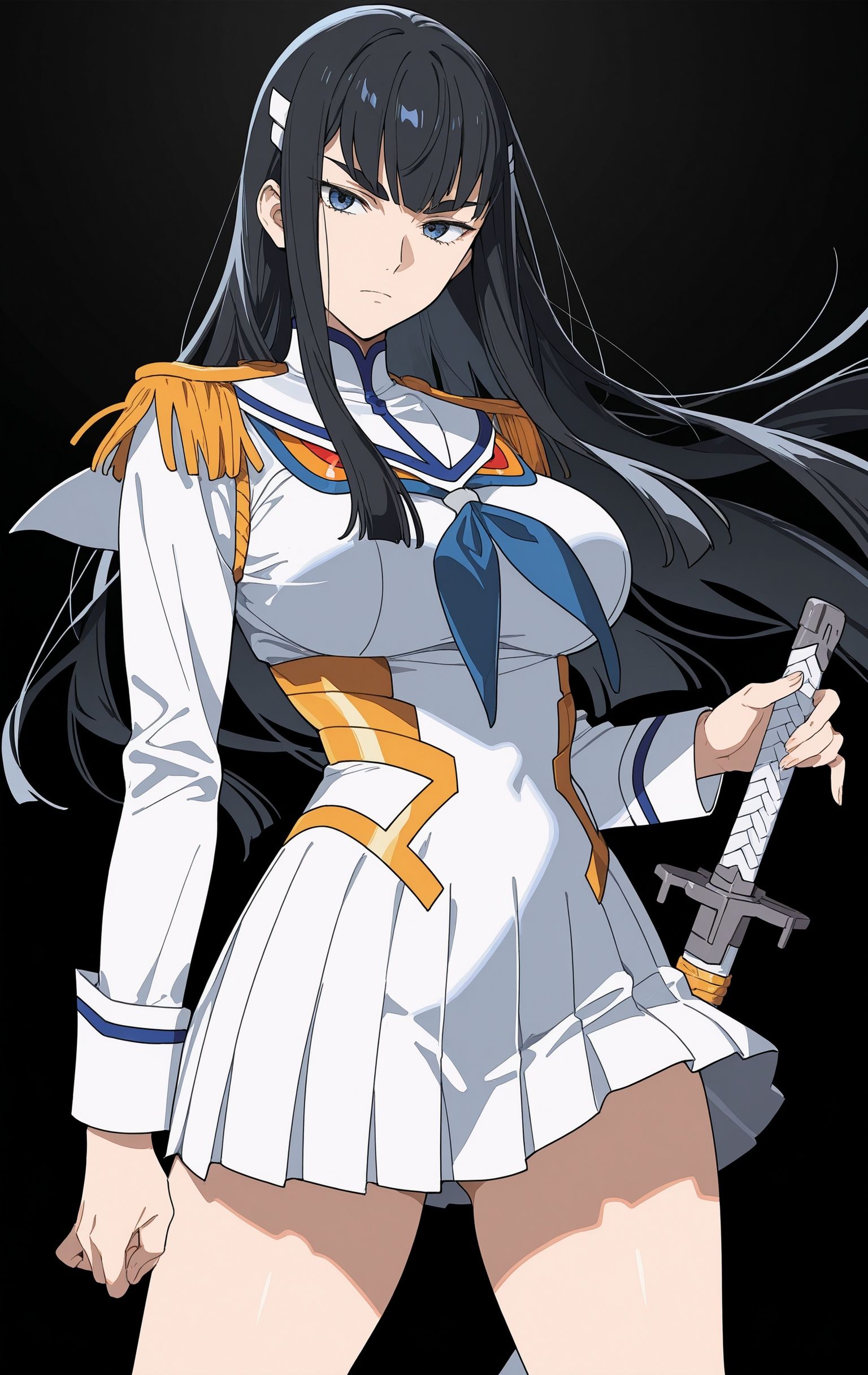 鬼龙院皐月,AI绘图,斩服少女