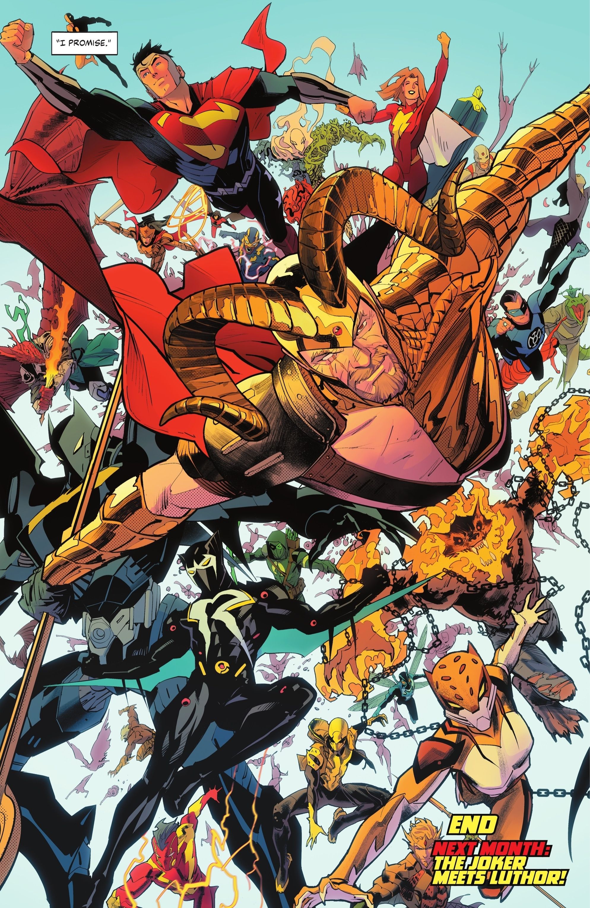 DC漫画预览】《蝙蝠侠／超人》预览：达克赛德入侵天国降临结局