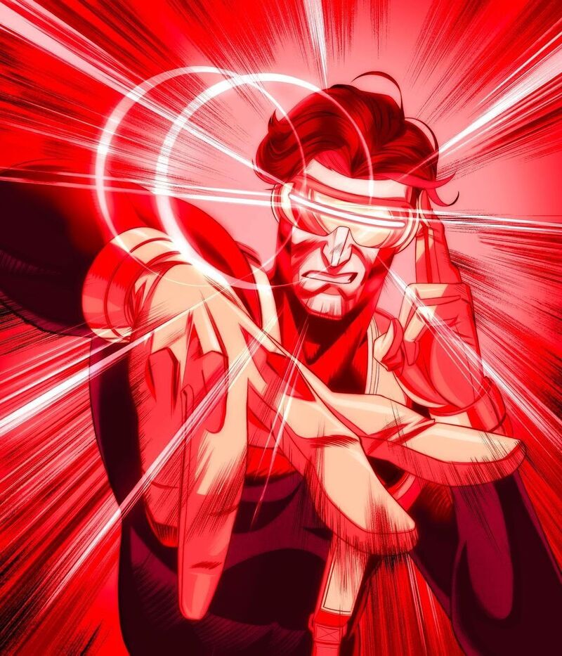 漫威,漫威漫画,美漫,超级英雄,X战警,镭射眼,美图,壁纸,绘画,插画