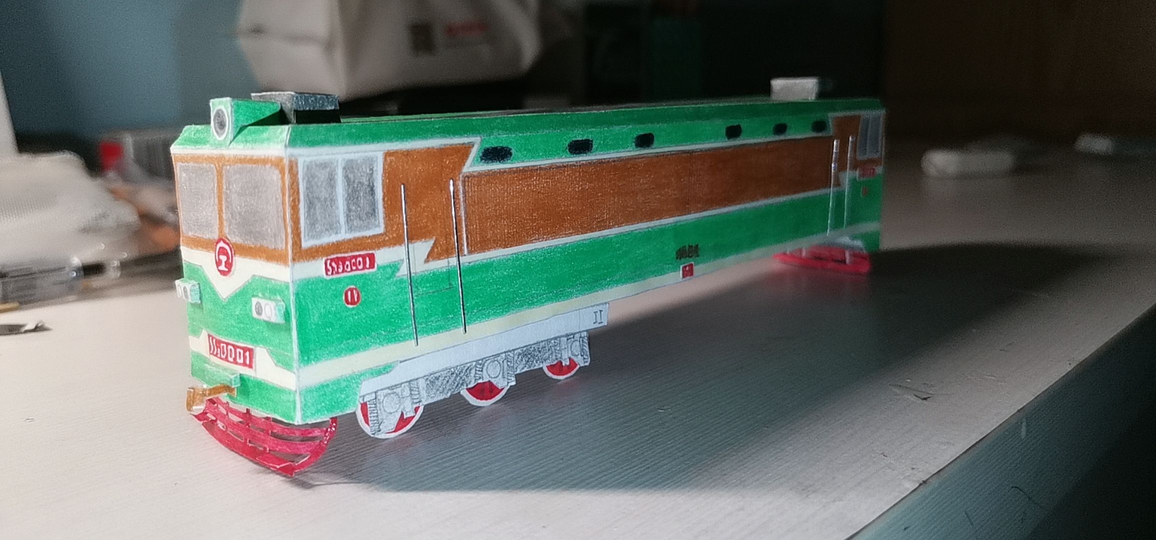 电力机车,纸模型