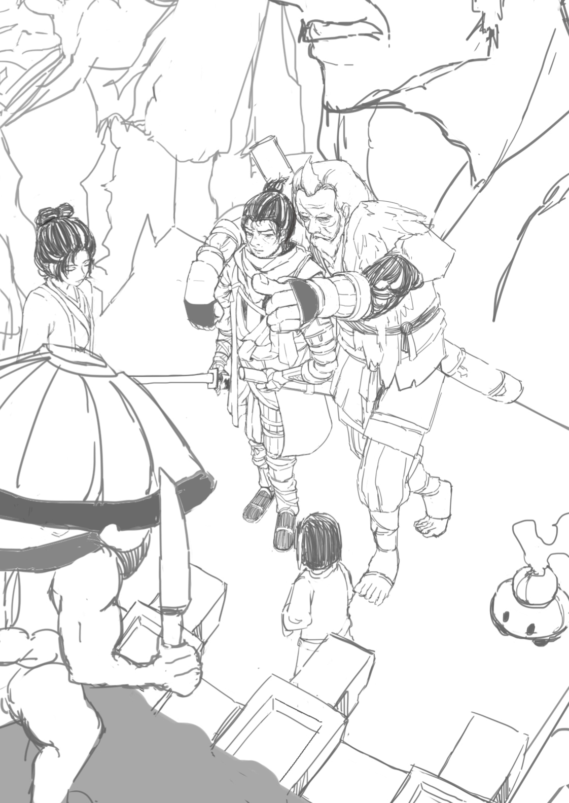 只狼,绘画,速涂