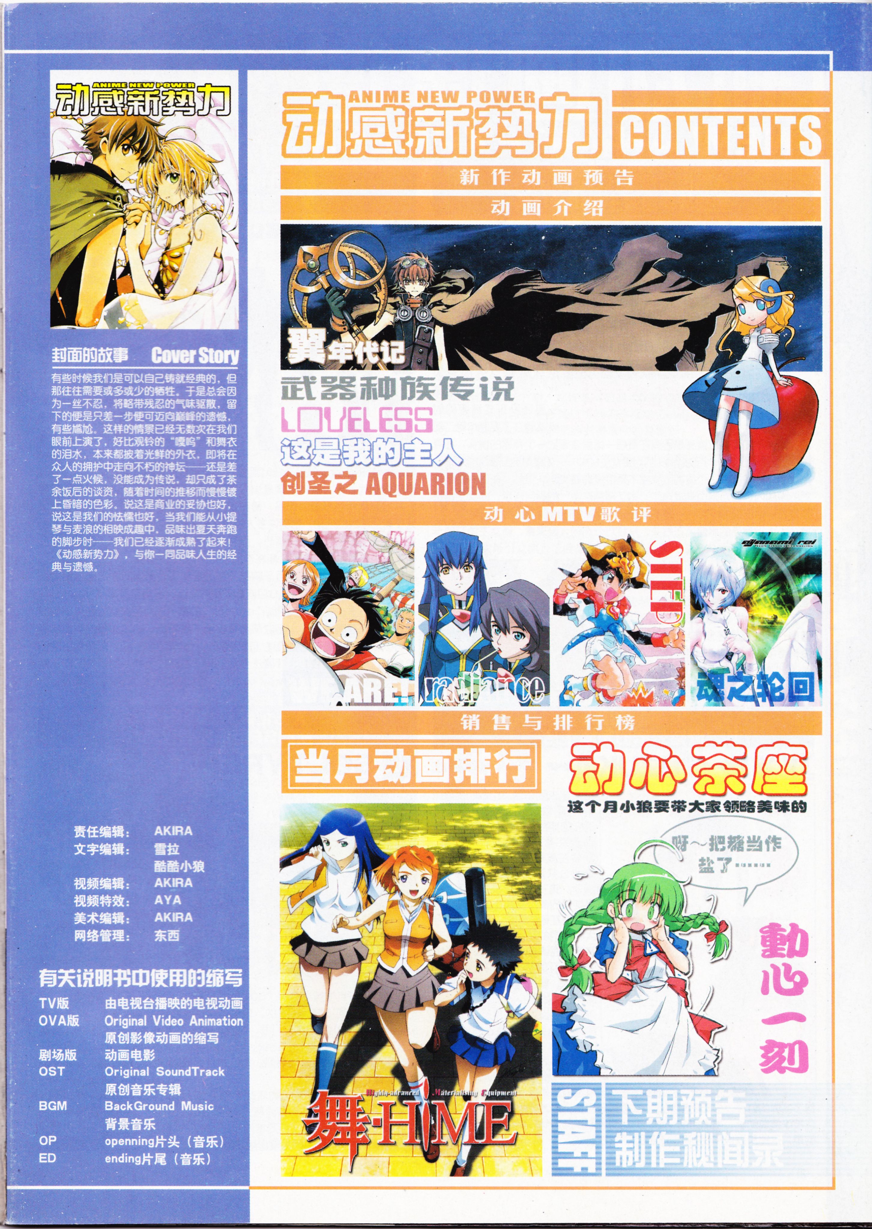 AIR,经典老番,动心,动感新势力,武器种族传说